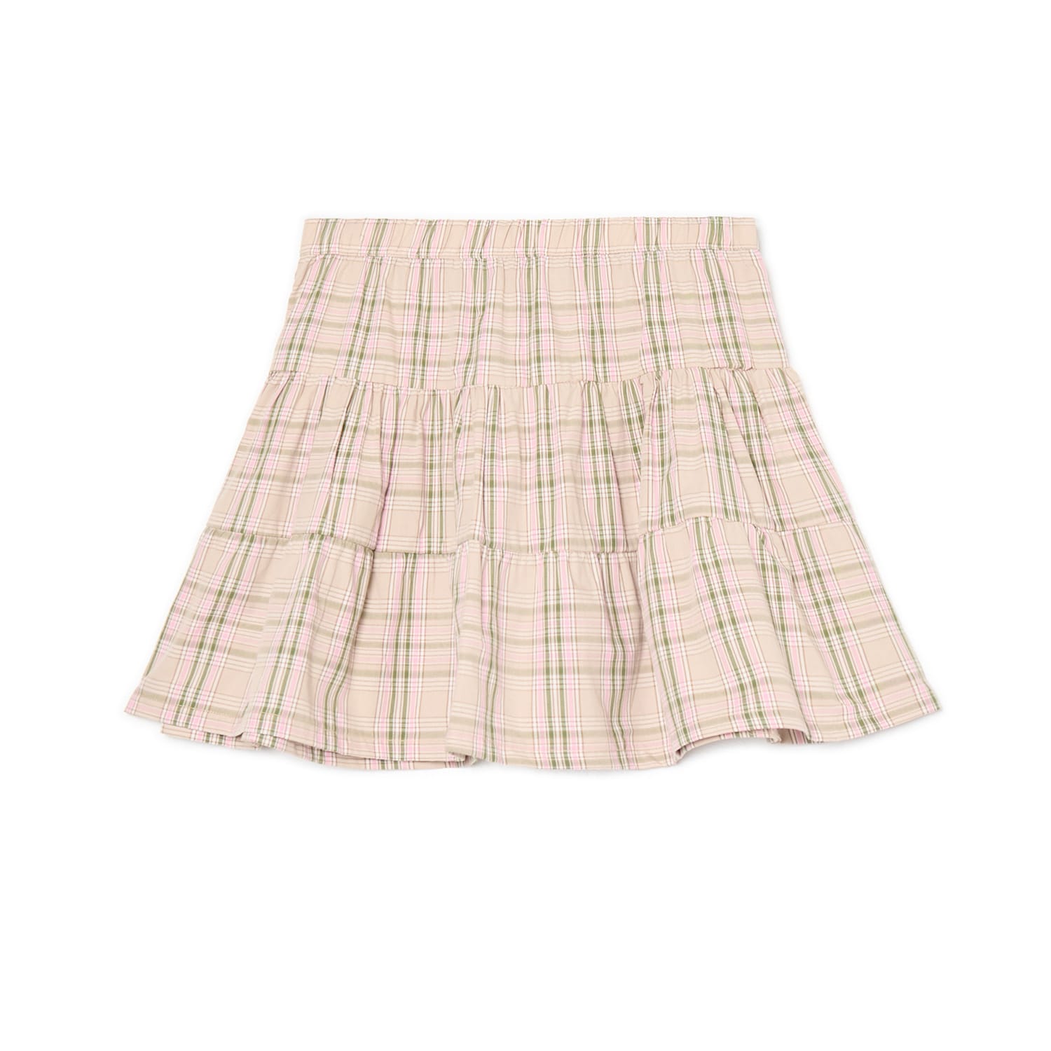 Cropp - Karirana mini suknja - bež