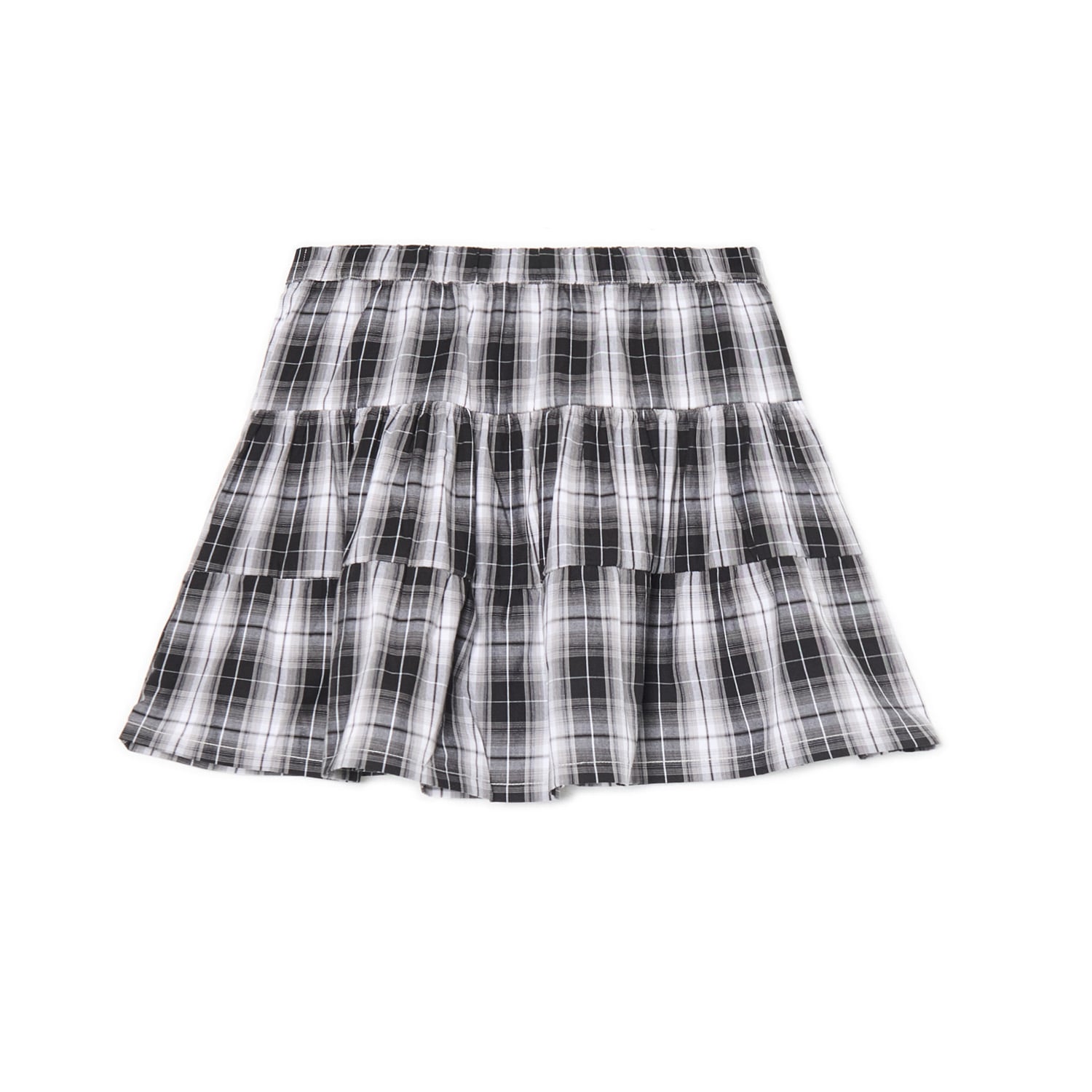 Cropp - Karirana mini suknja - crno