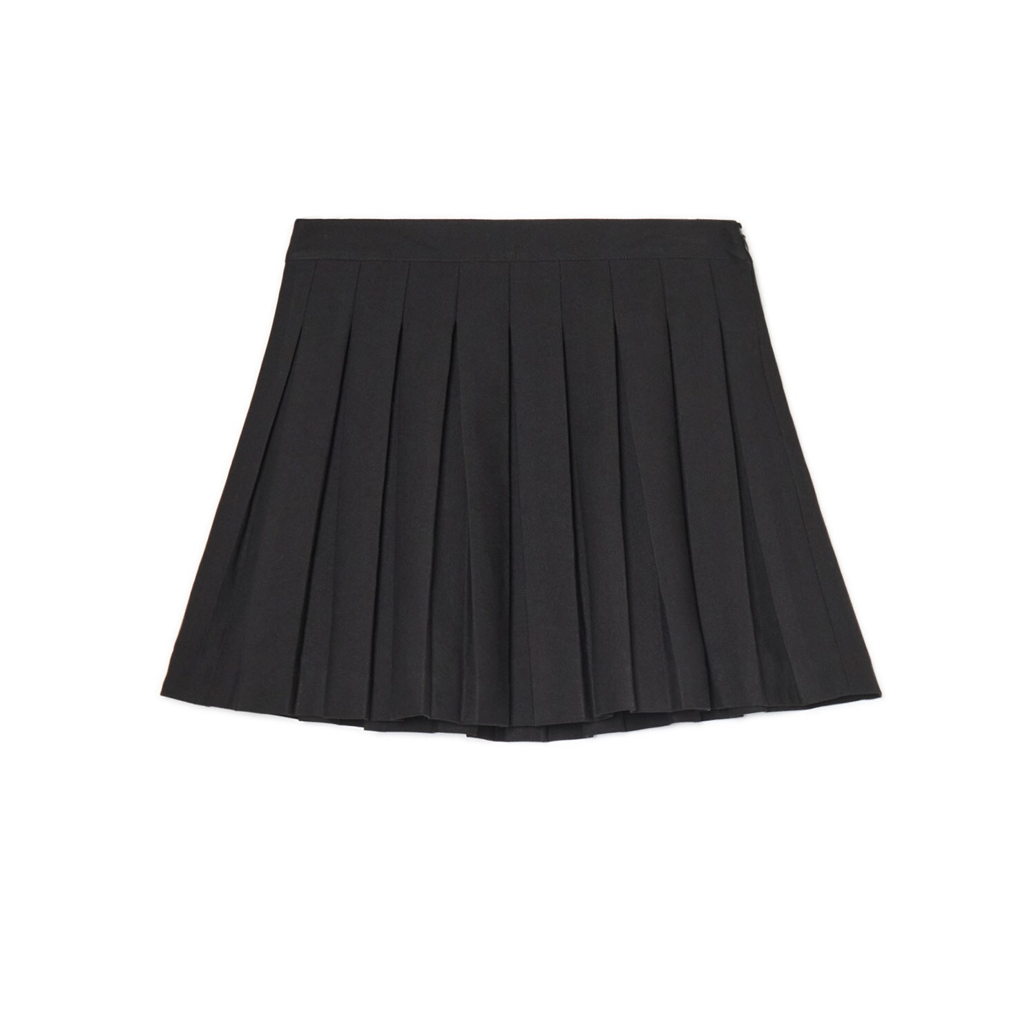 Cropp - Plisirana mini suknja - crno