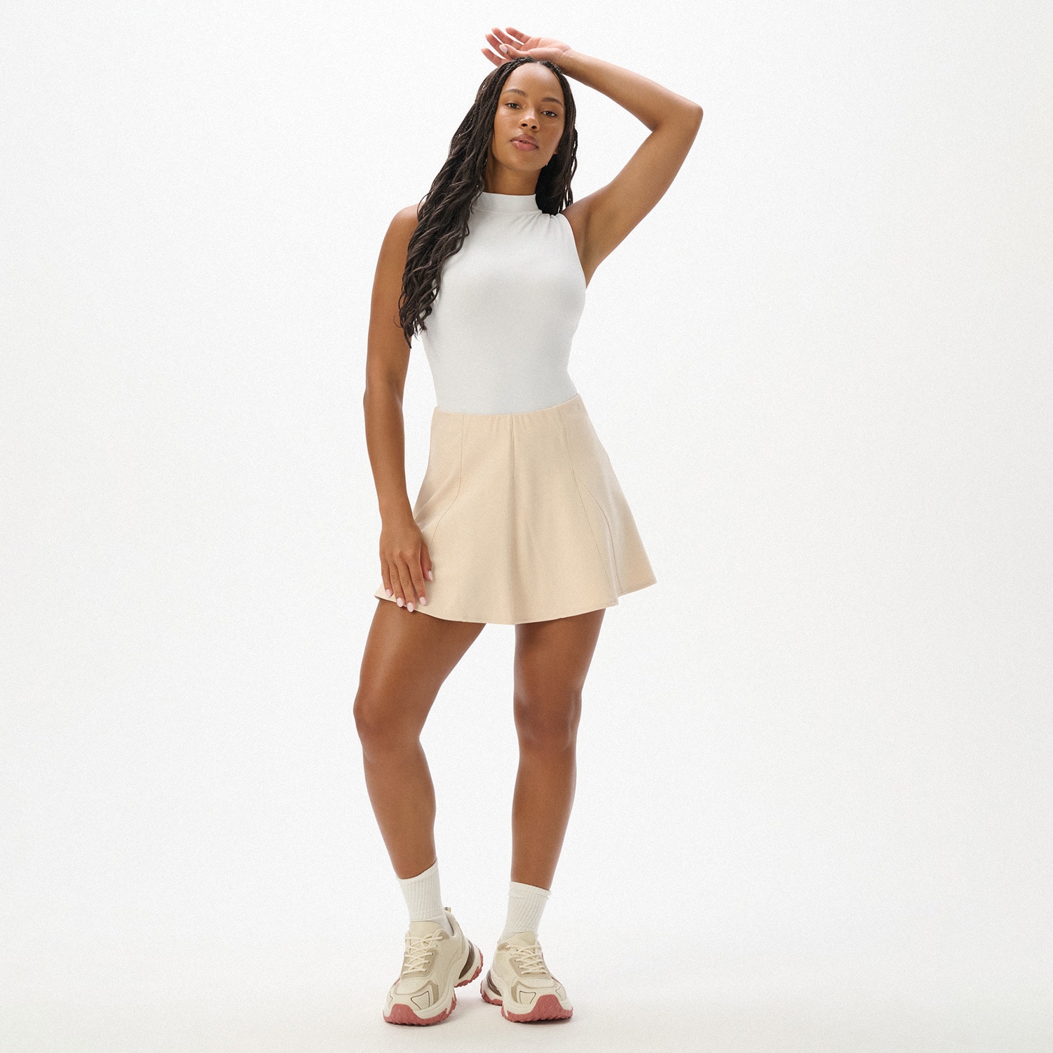 Cropp - LADIES` SKIRT - krem