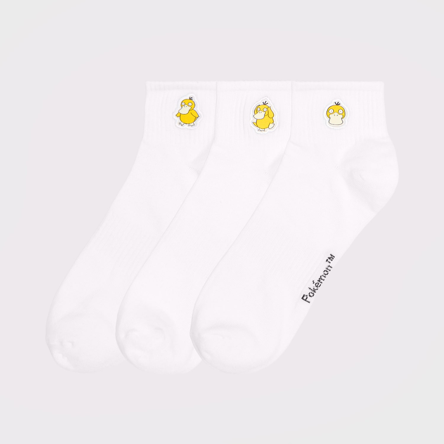 Cropp - 3-paket čarapa Pokémon Psyduck - bijela