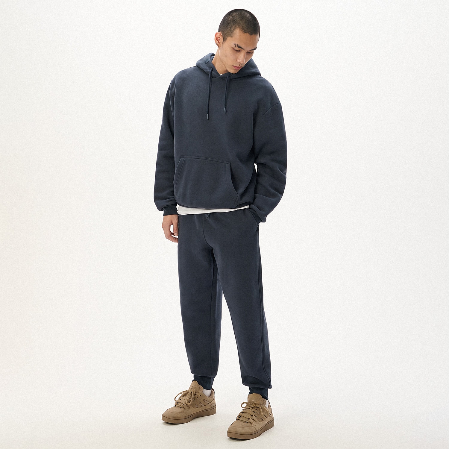 Cropp - Sportske jogger hlače - indigo