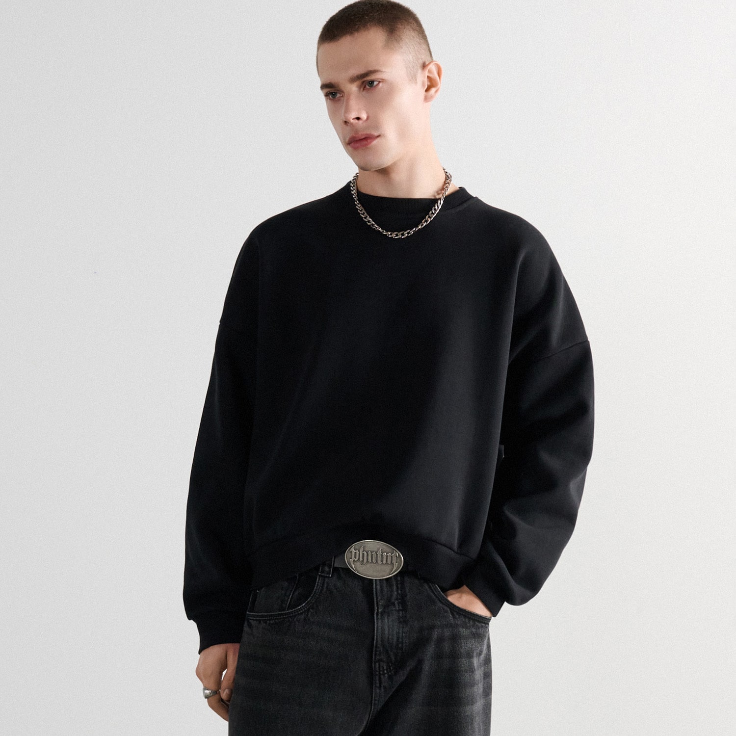 Cropp - Basic majica - crno
