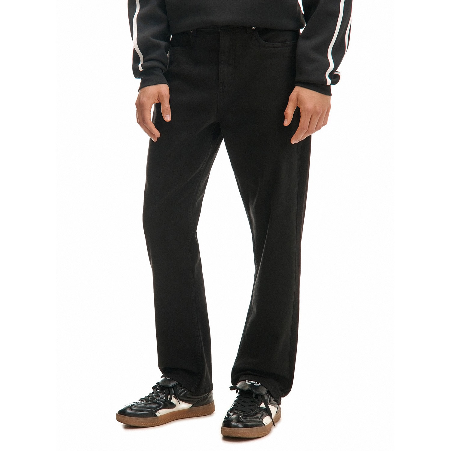 Cropp - Regular fit obične hlače - crno