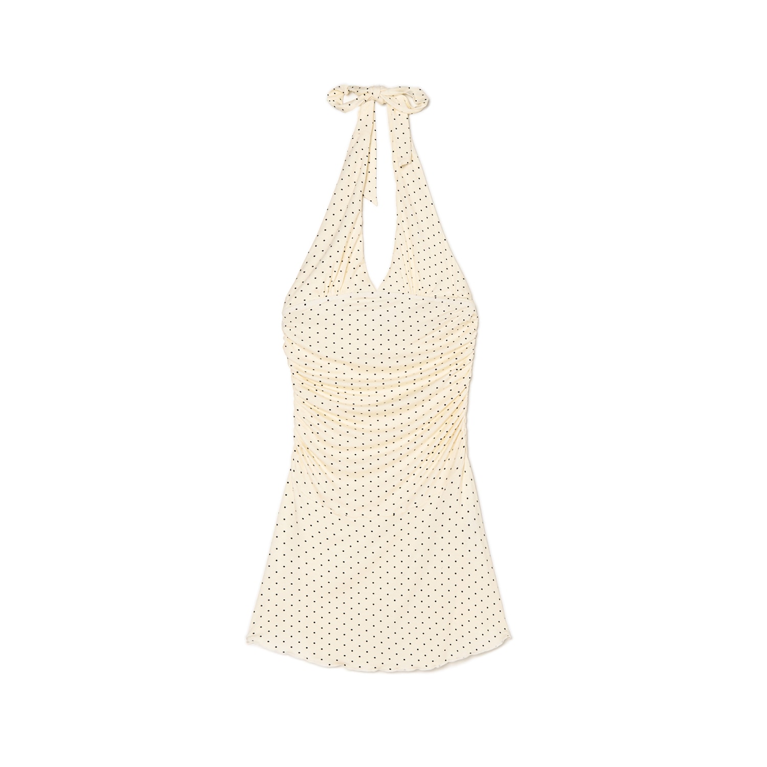 Cropp - Mini haljina na vezanje - bijela