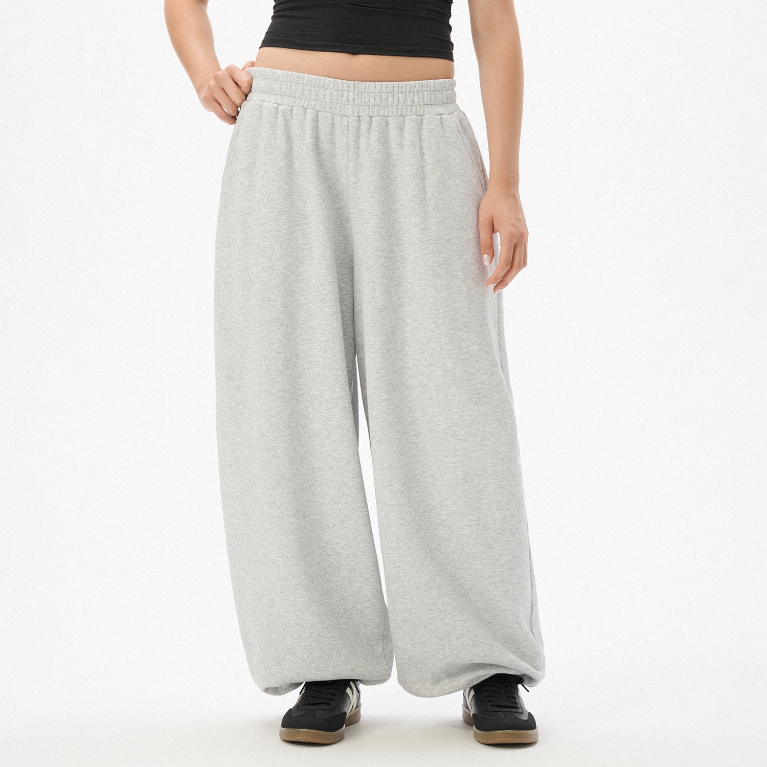 Cropp - Sportske jogger hlače - svijetlo siva