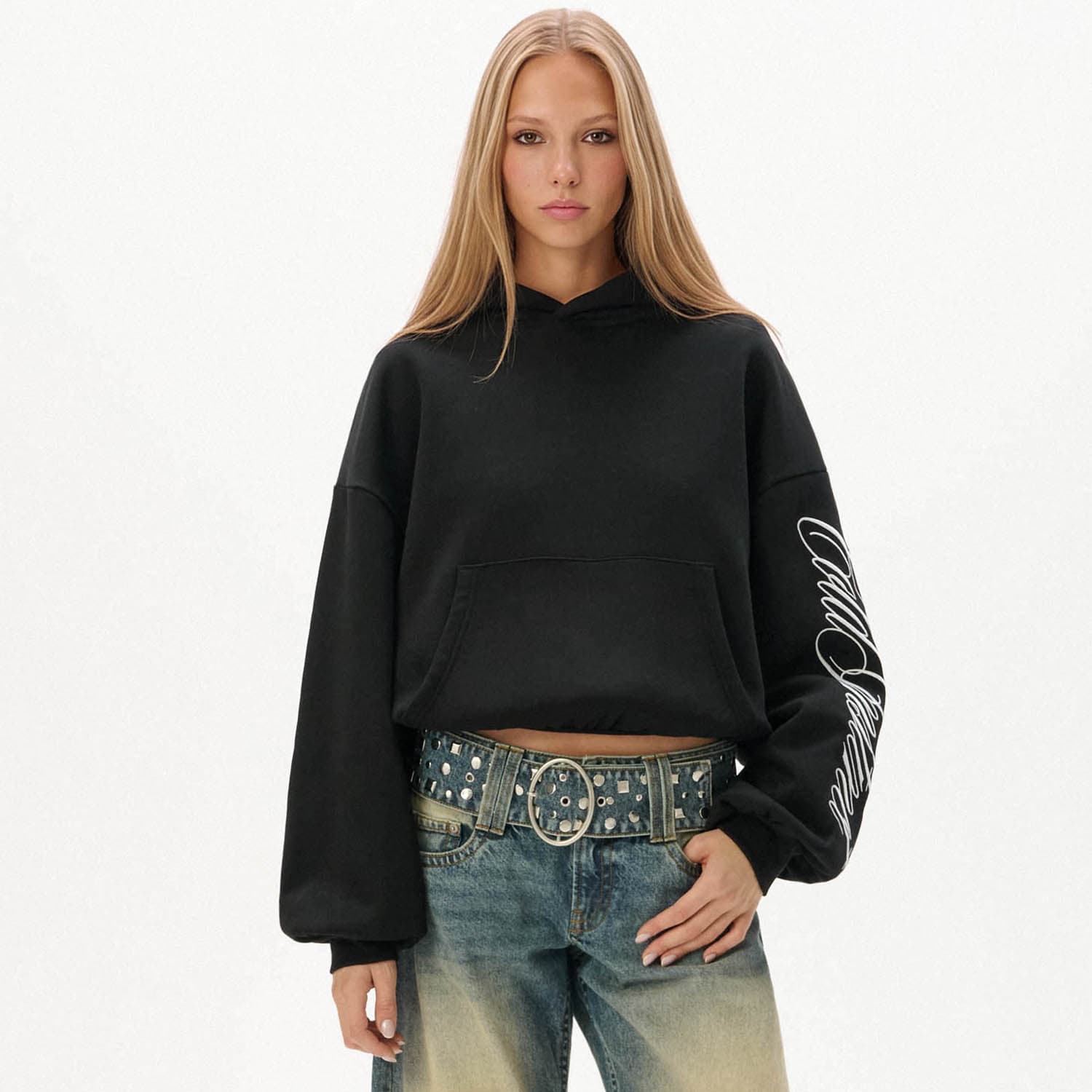 Cropp - LADIES` JOGGING TOP - crno