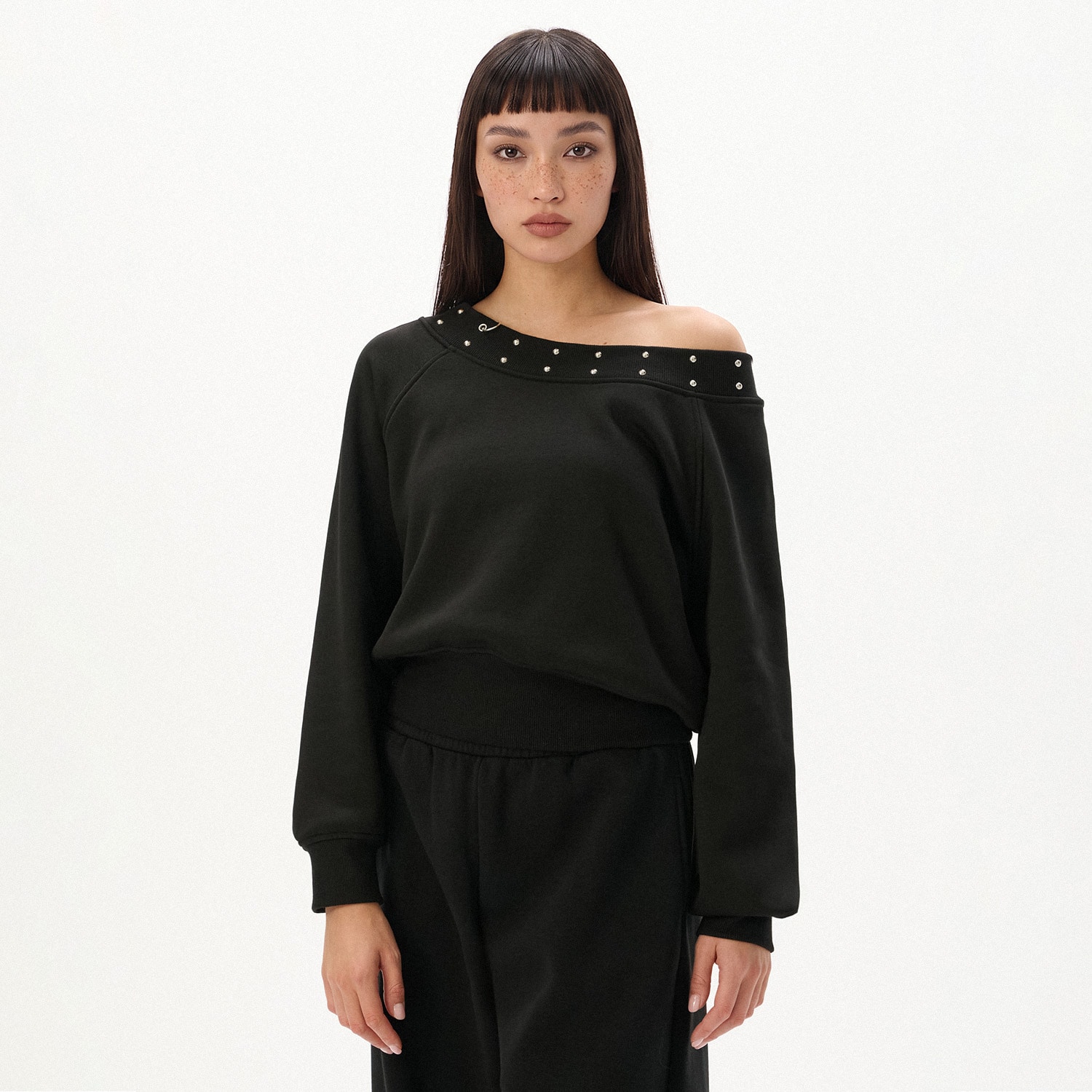 Cropp - Bluza otvorenih ramena - crno