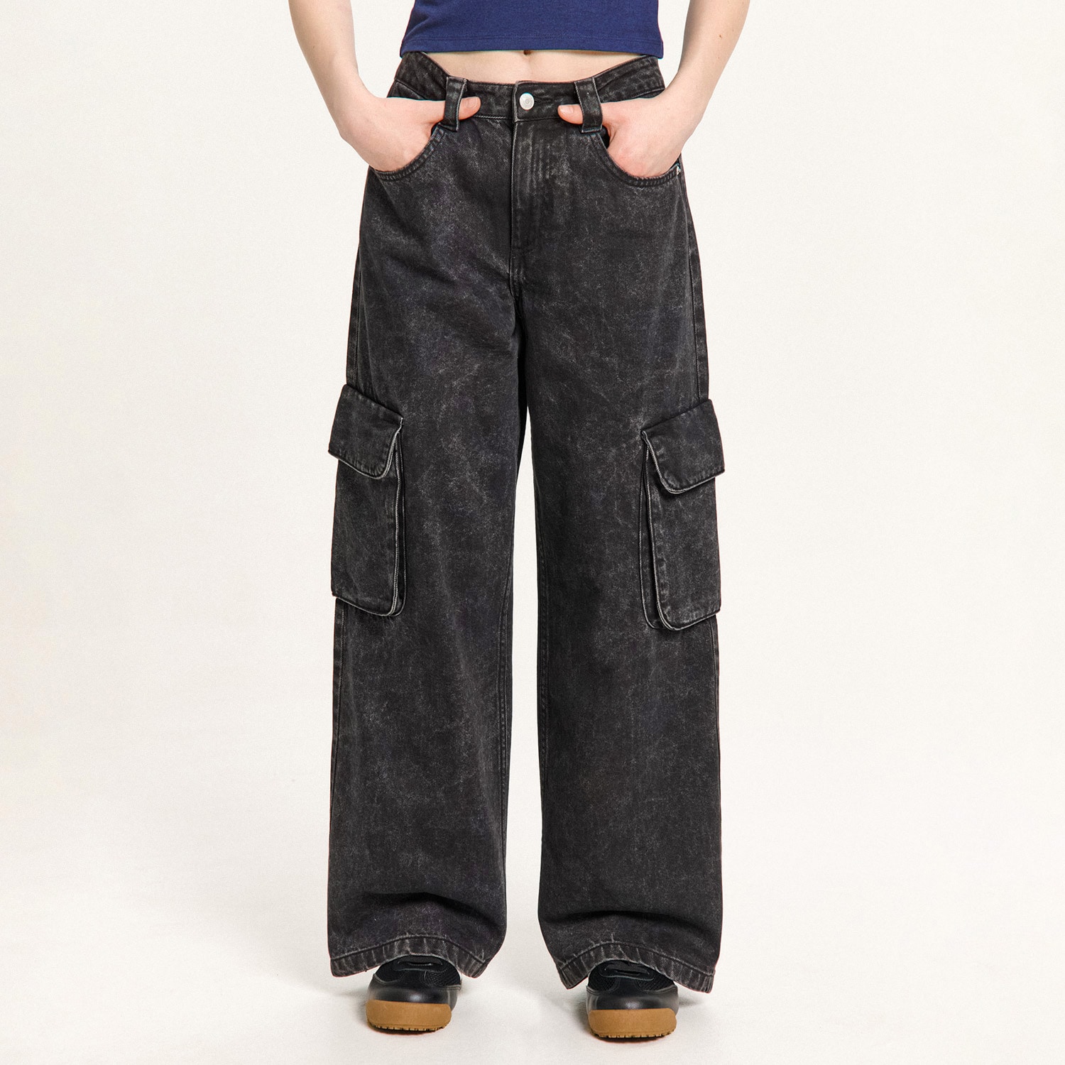 Cropp - Traperice baggy - crno