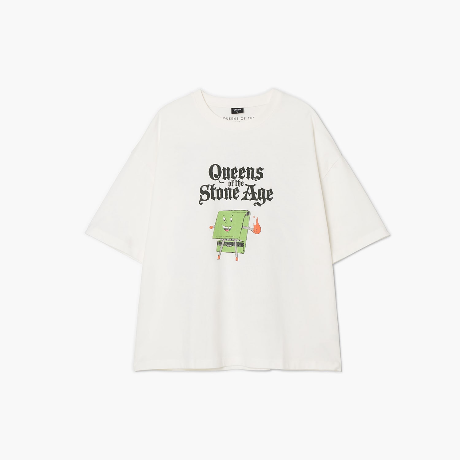 Cropp - Majica s printom Queens of the Stone Age - svijetlo siva