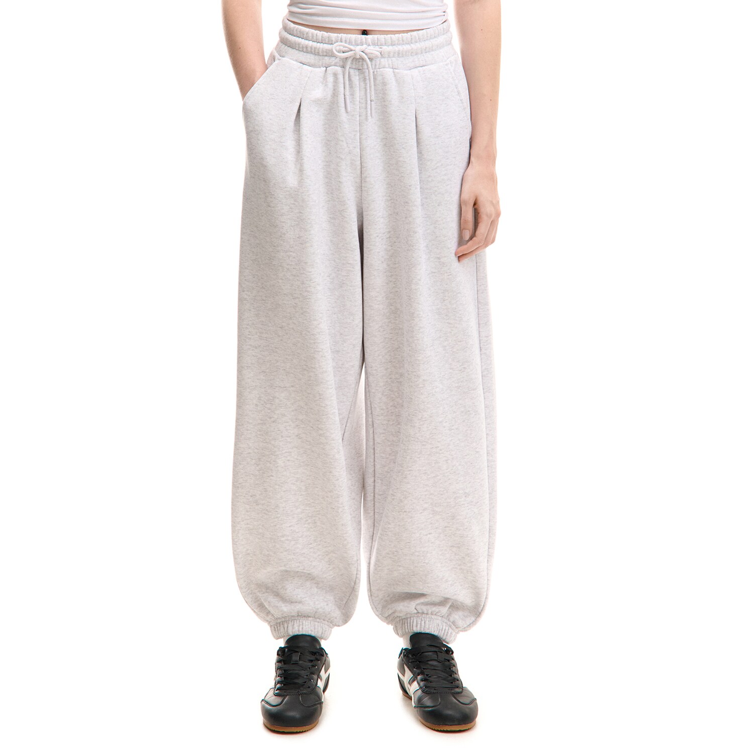 Cropp - Sportske jogger hlače - svijetlo siva