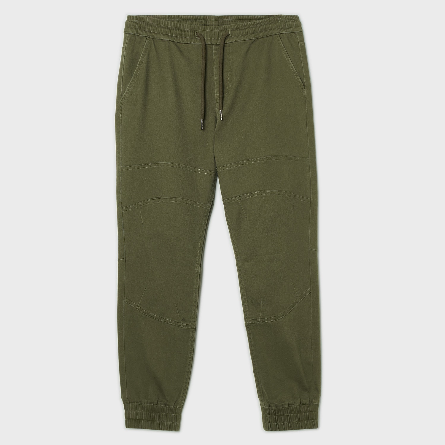 Cropp - Jogger slim fit hlače - maslinasto