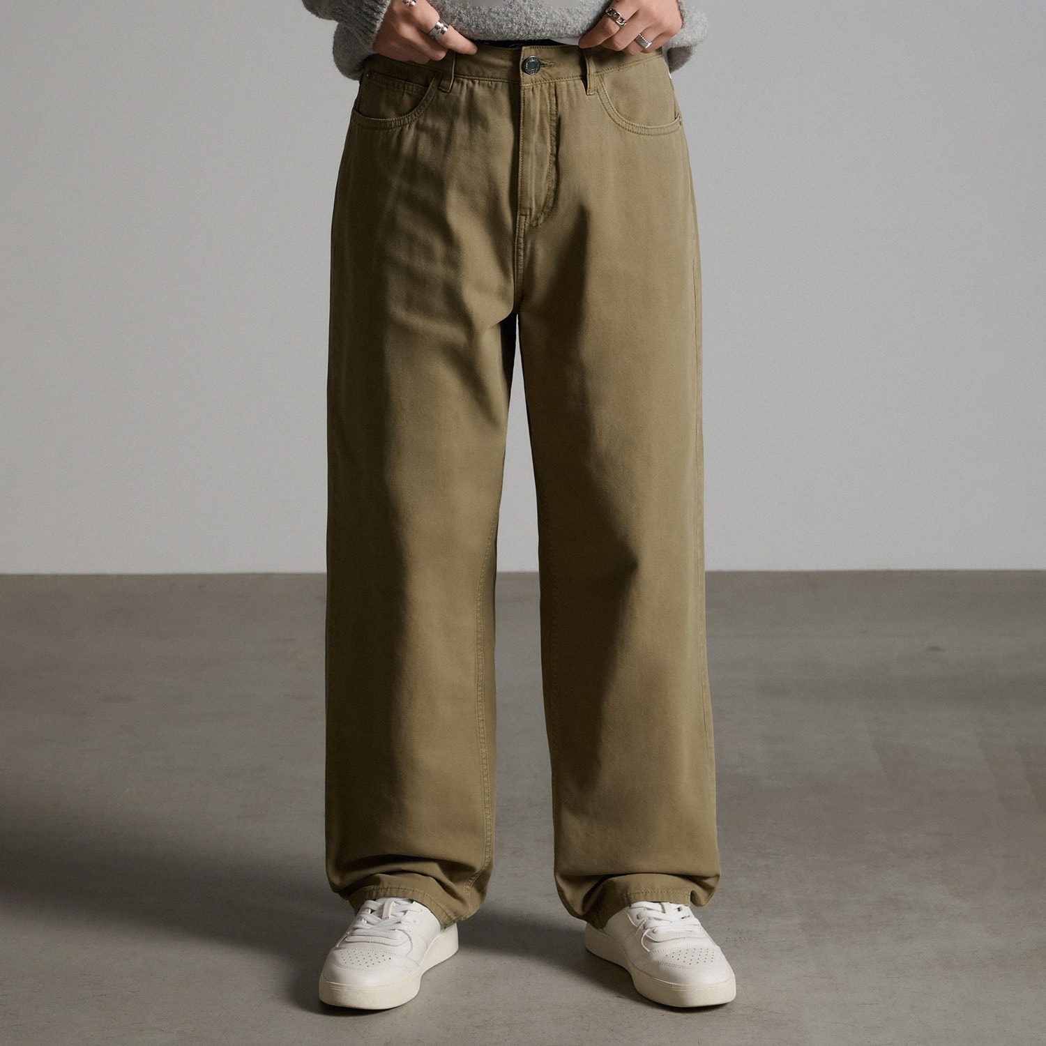 Cropp - Baggy hlače - bež