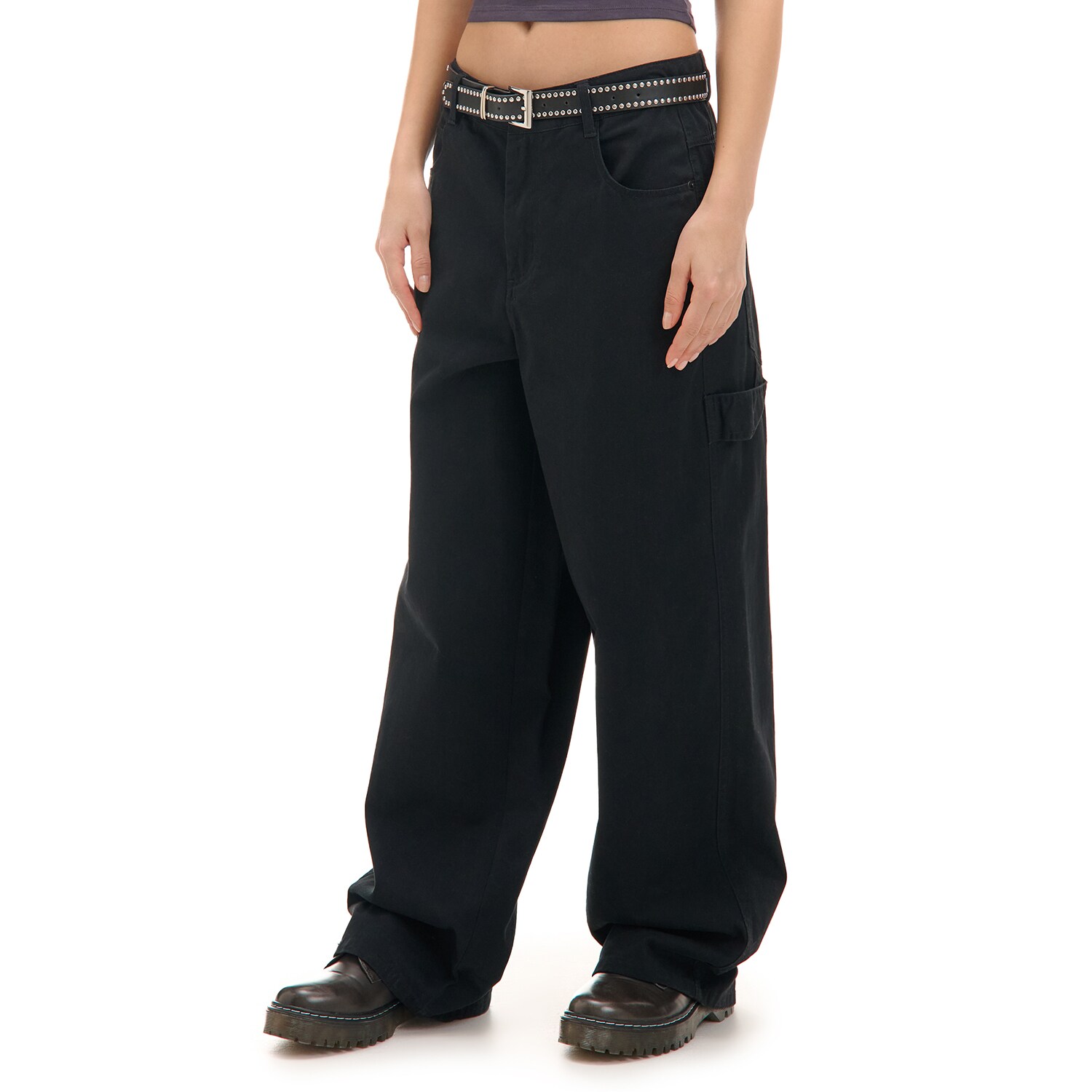 Cropp - Baggy hlače - crno