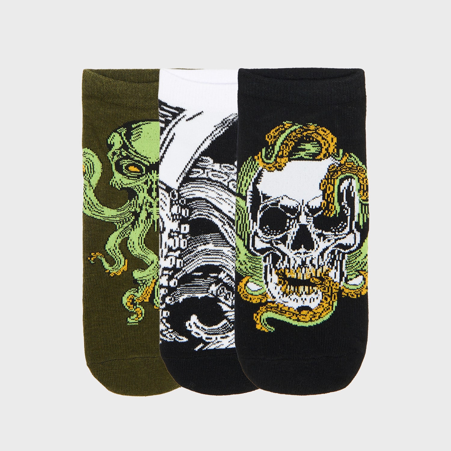 Cropp - MEN`S SOCKS MULTI - plavozeleno