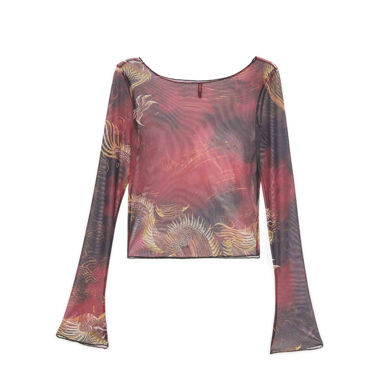 Cropp - Mrežasta bluza - šaren