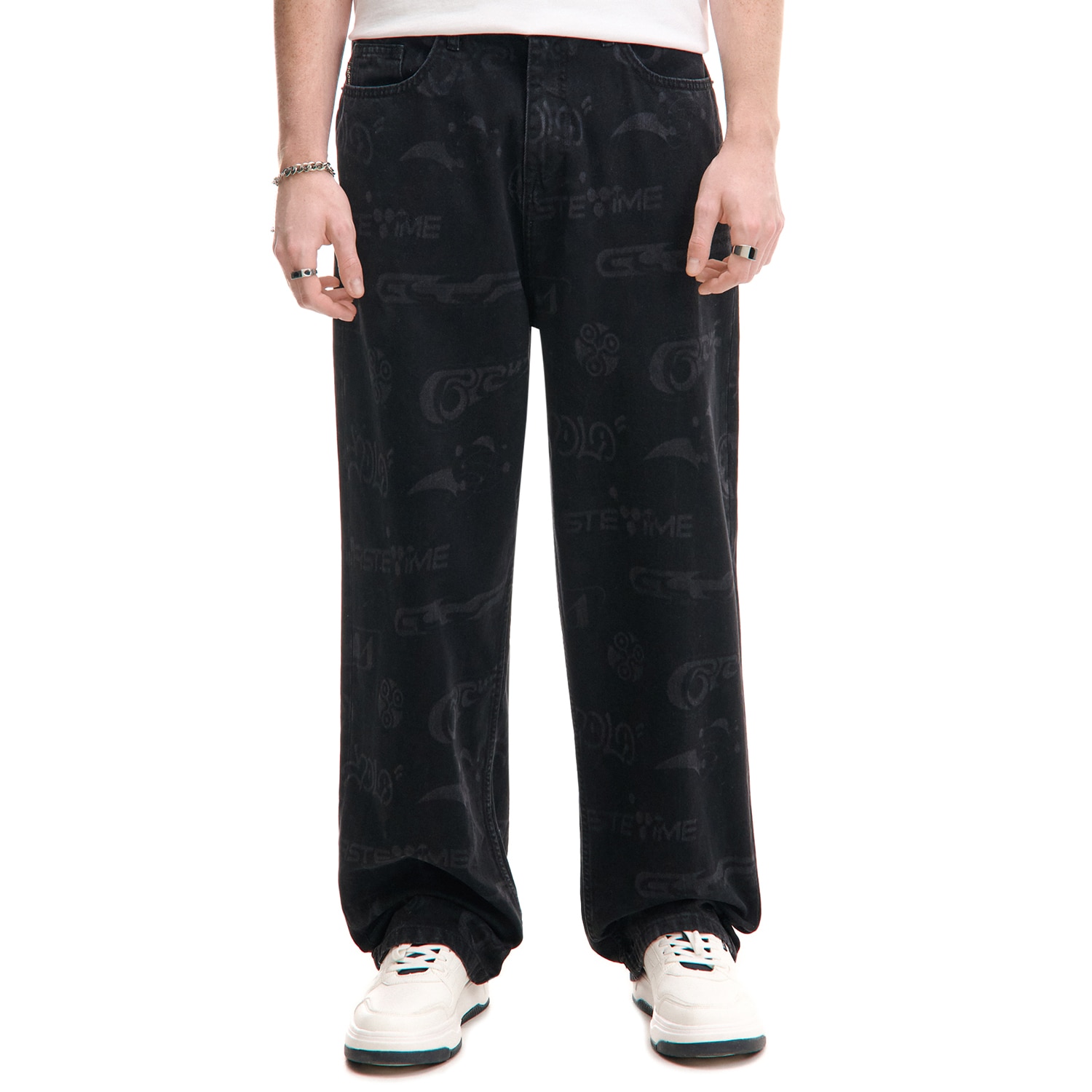 Cropp - Traperice super baggy - crno