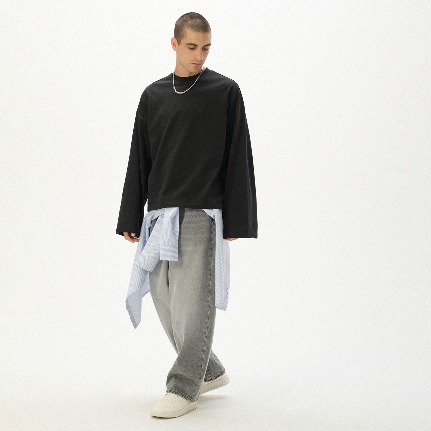 Cropp - Traperice super baggy - svijetlo siva