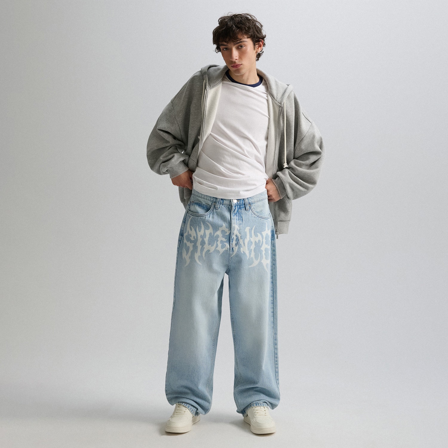 Cropp - Traperice super baggy - plava