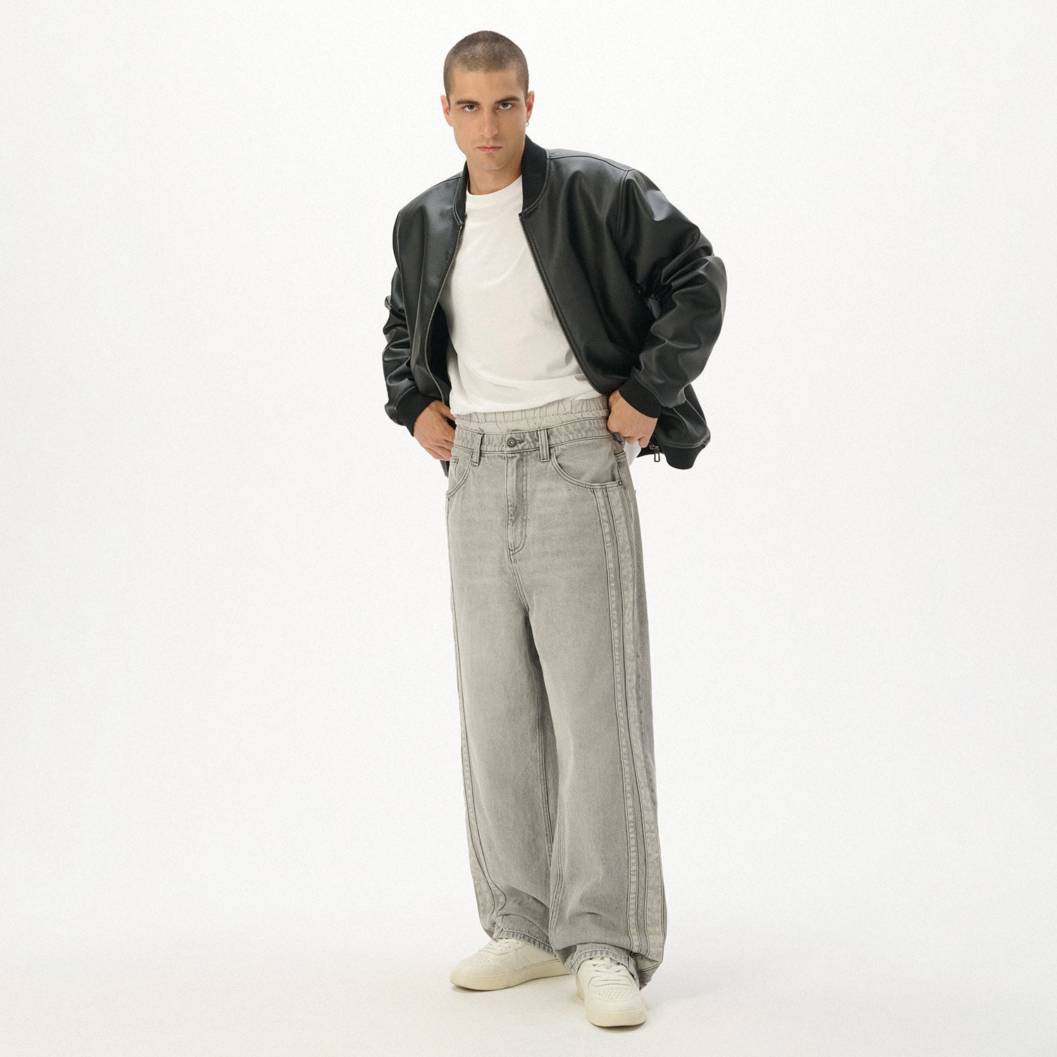 Cropp - Traperice super baggy - svijetlo siva