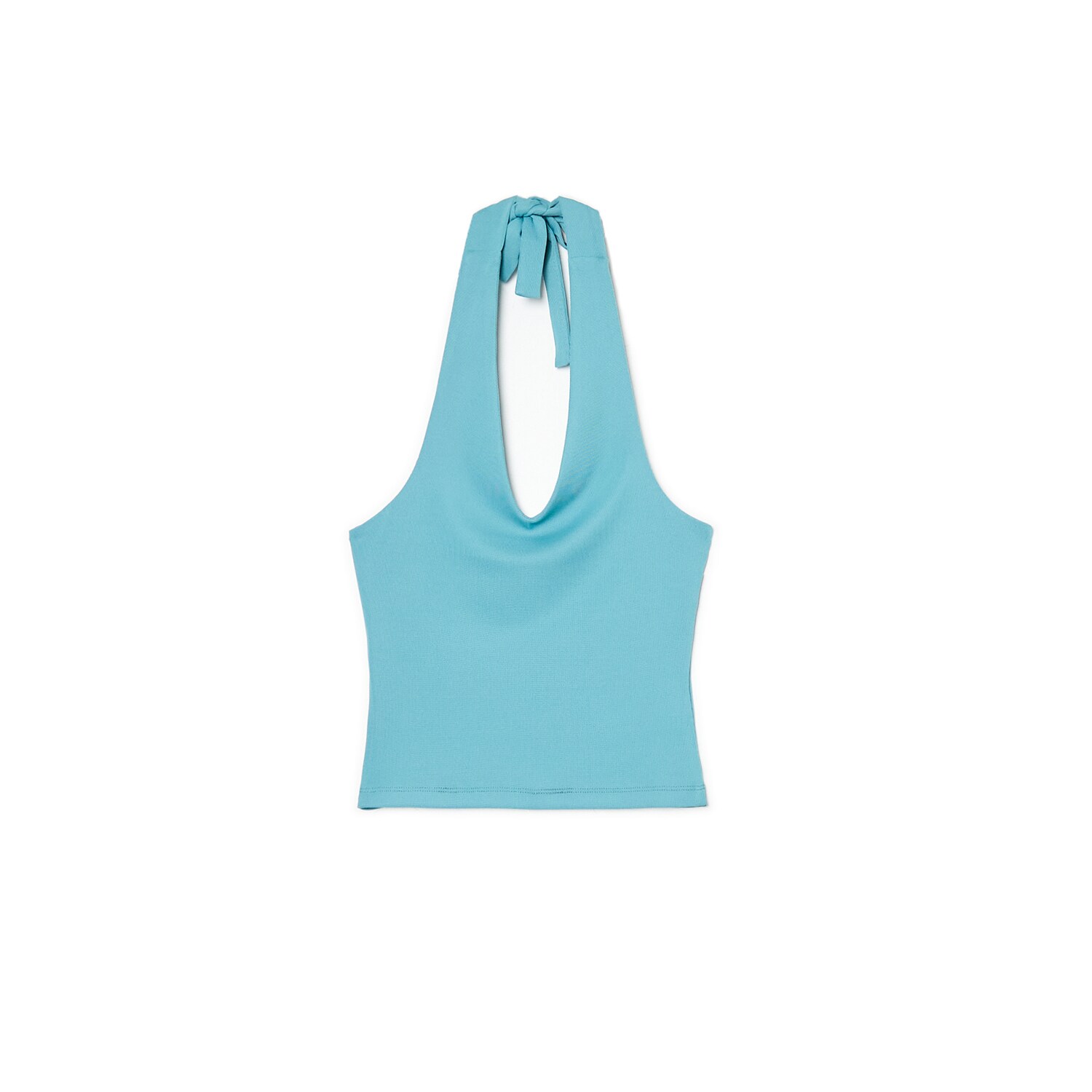 Cropp - Bluza na vezanje - tirkiz