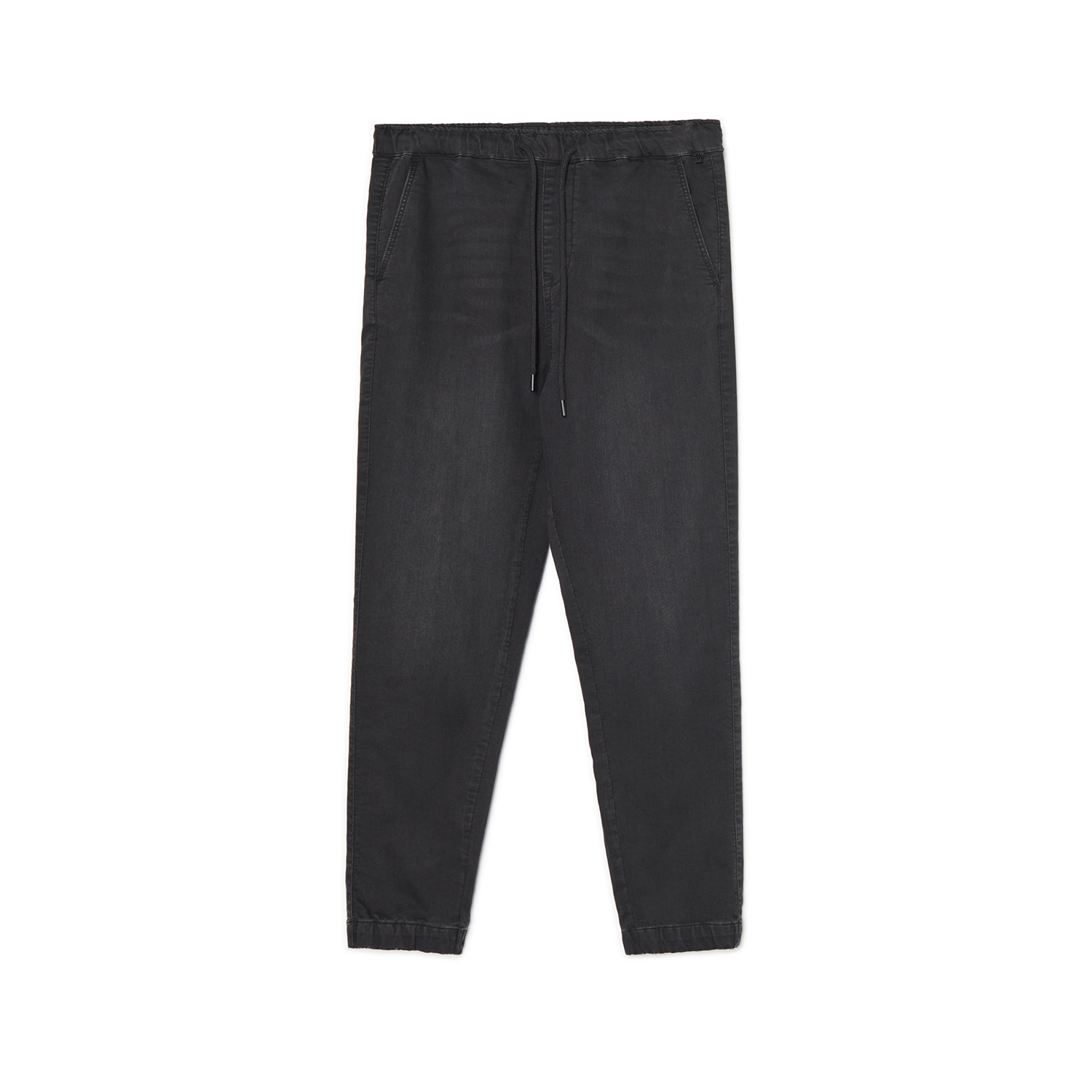 Cropp - Jogger hlače od trapera - crno