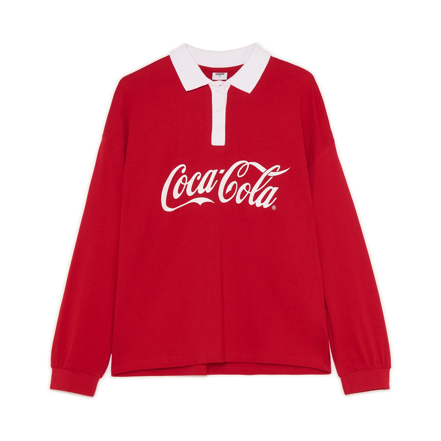 Cropp - Bluza s ovratnikom Coca-Cola - crvena