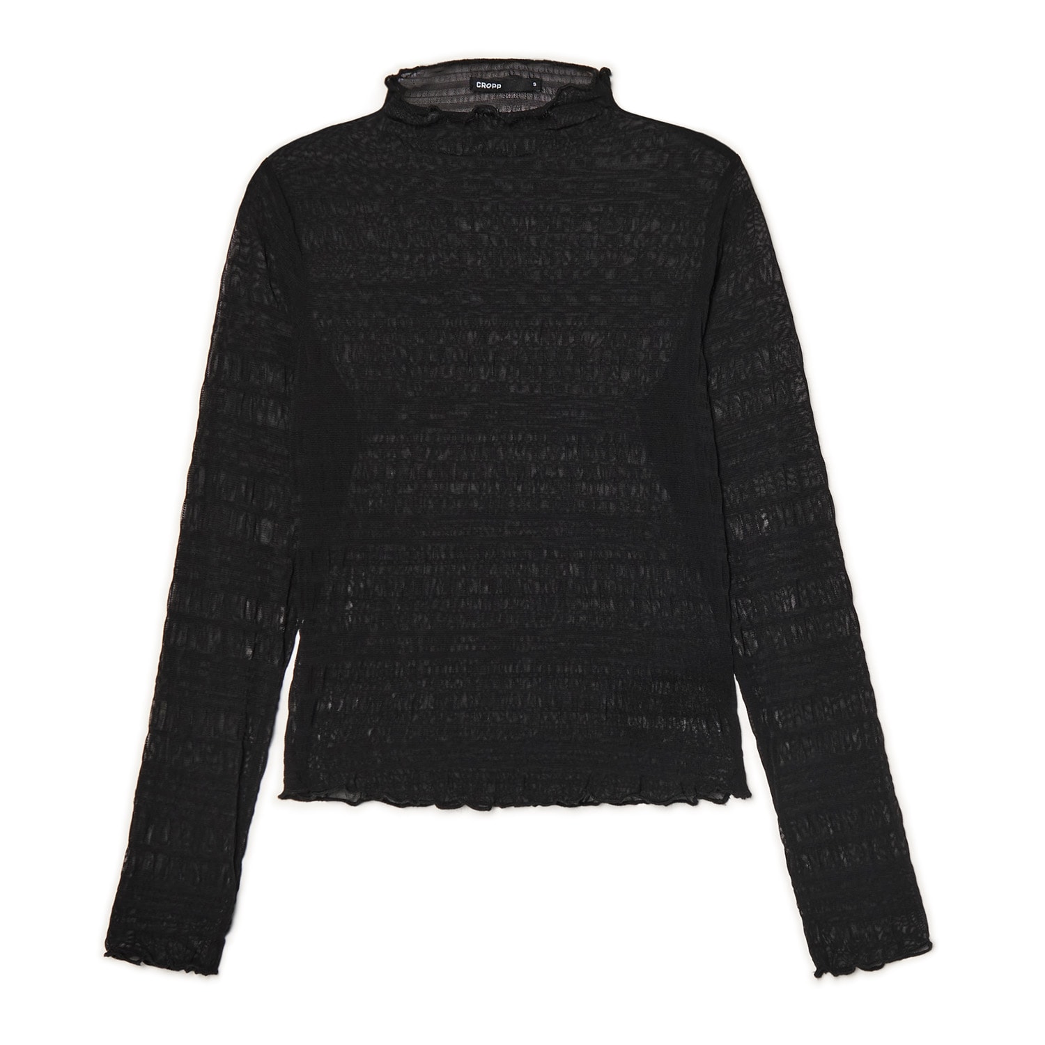 Cropp - Bluza s ovratnikom-stand-up - crno