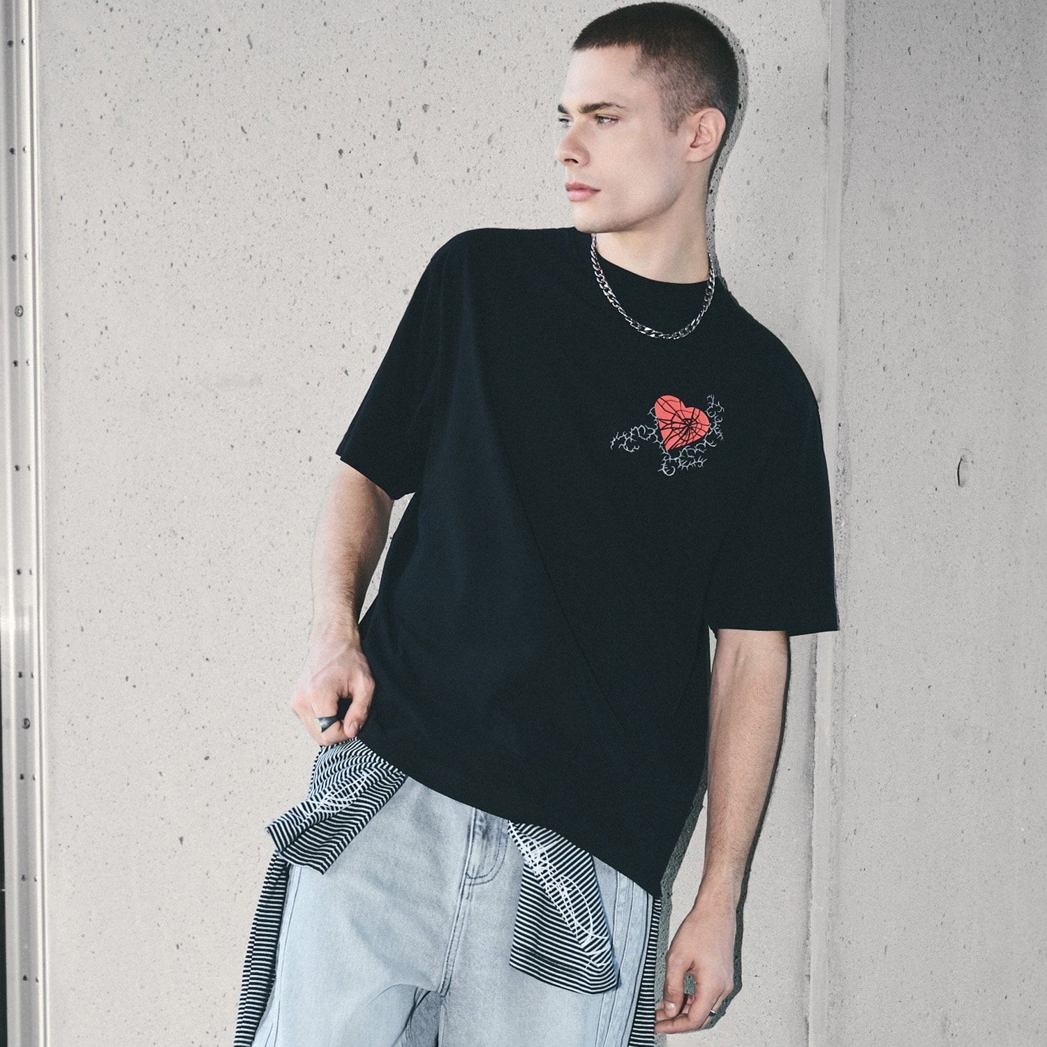 Cropp - Crna majica s printom - crno