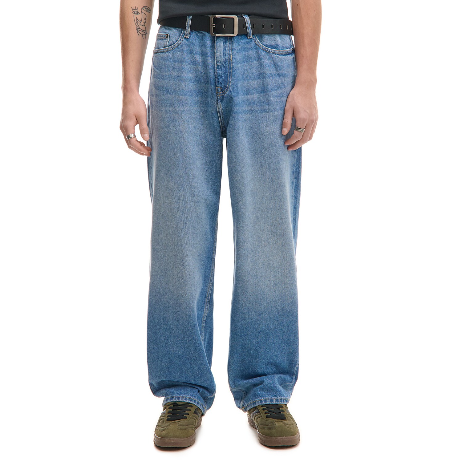 Cropp - Traperice baggy - plavo