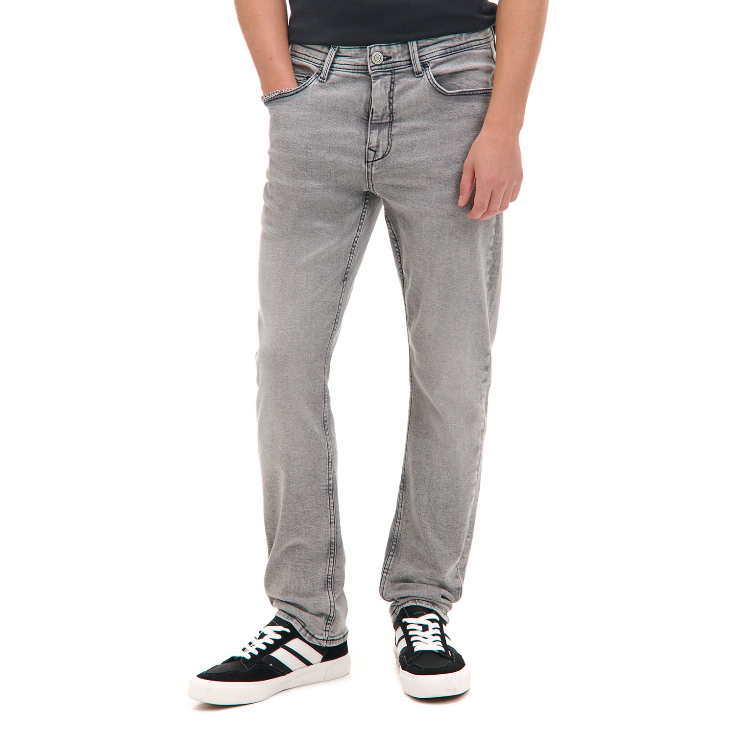 Cropp - Slim traperice - svijetlo siva