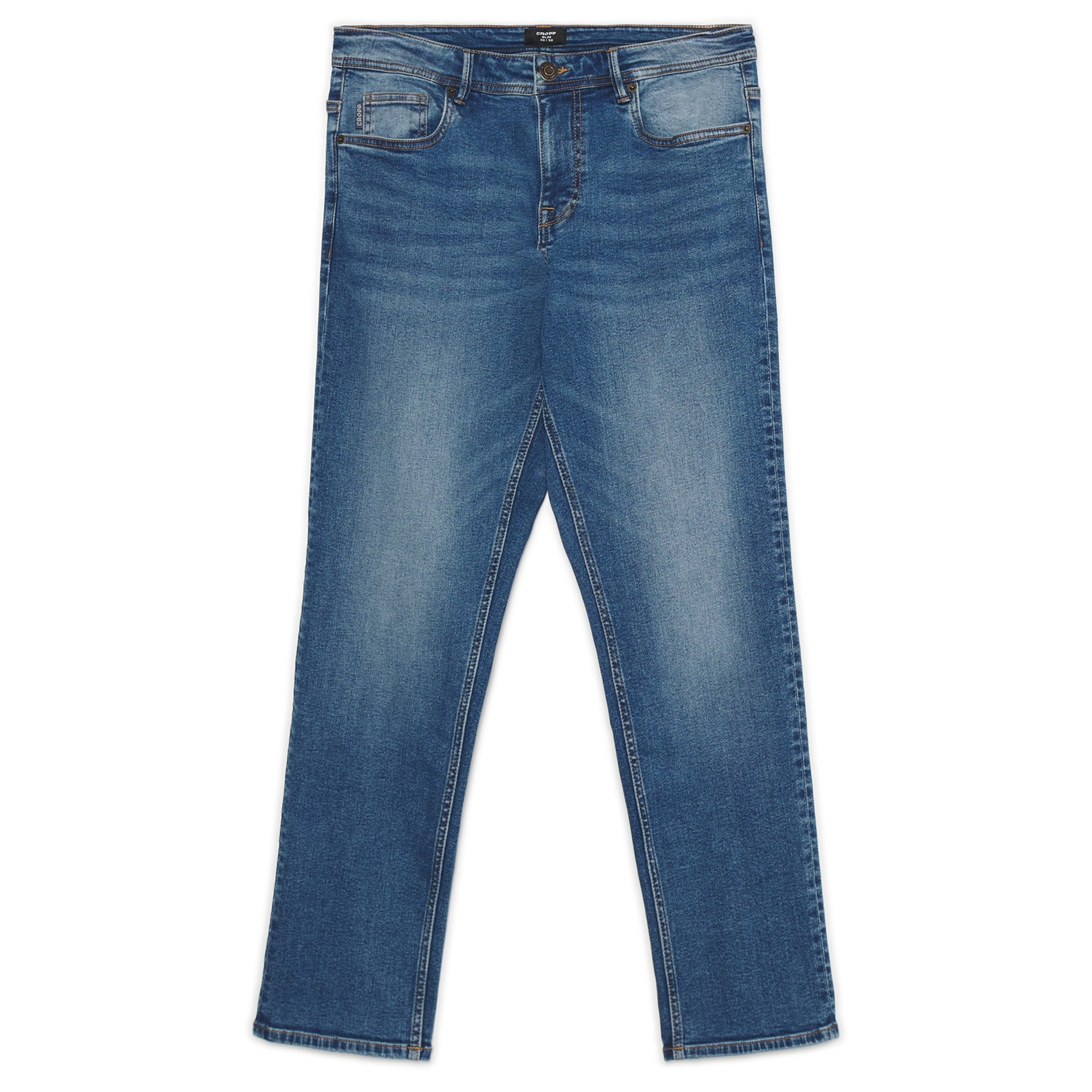 Cropp - Slim fit traperice - plavo