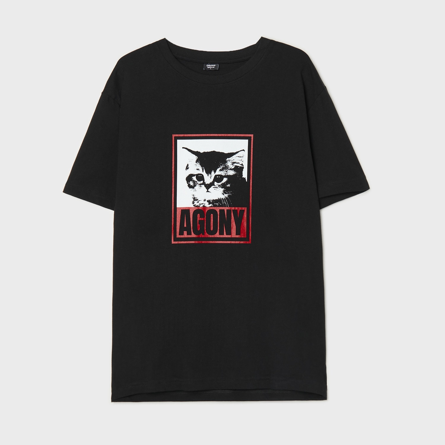 Cropp - Crna majica s printom - crno