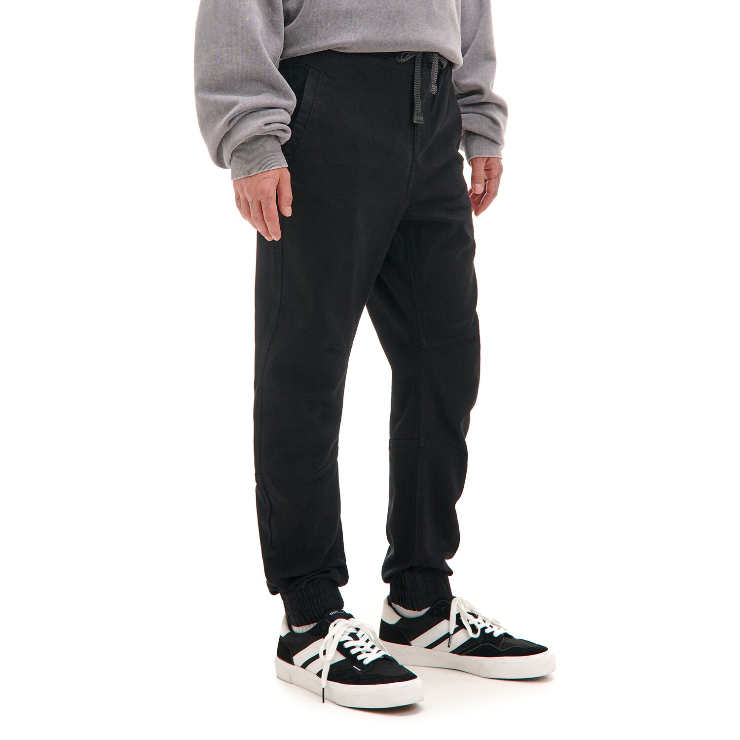 Cropp - Jogger hlače od trapera - crno