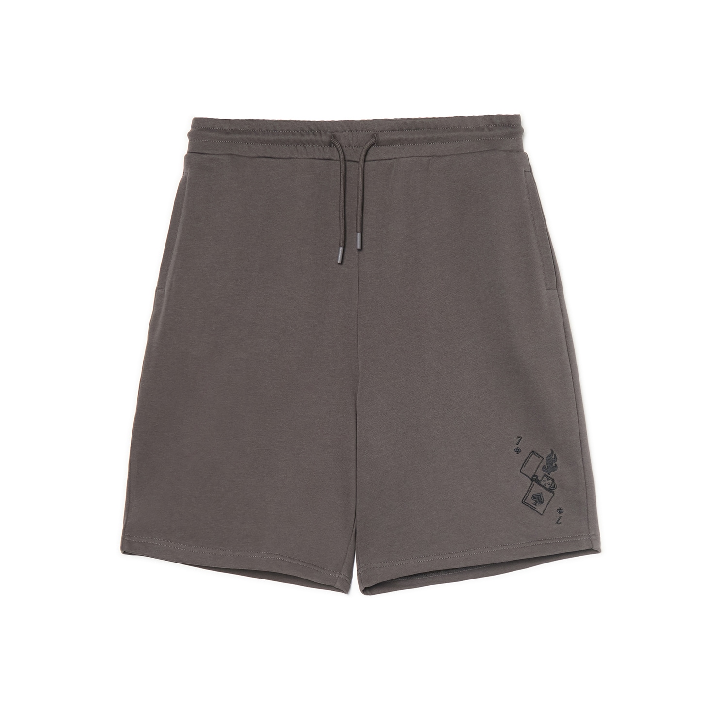 Cropp - Basic kratke hlače od žerseja - tamnosivo