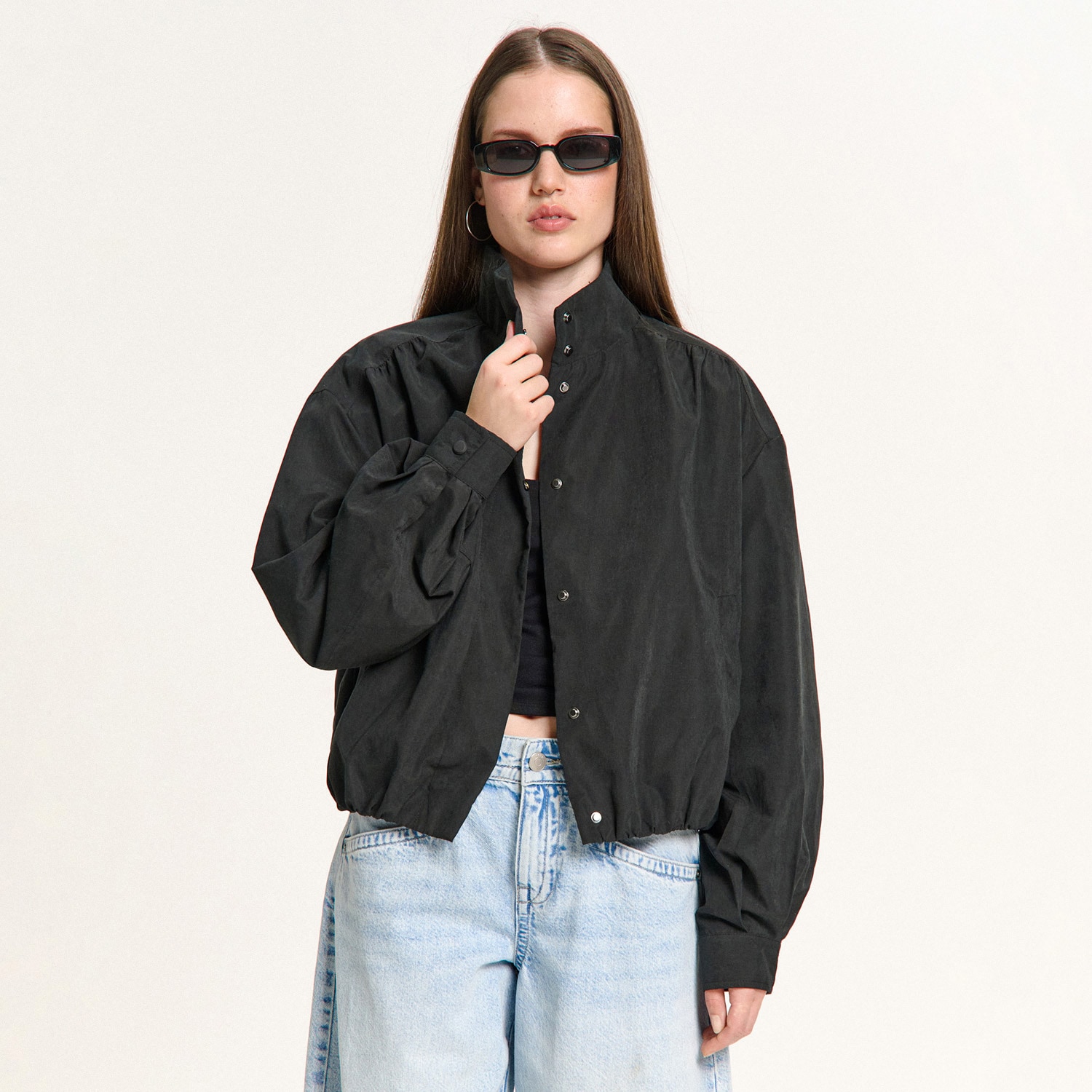 Cropp - Obična bomber jakna - crno