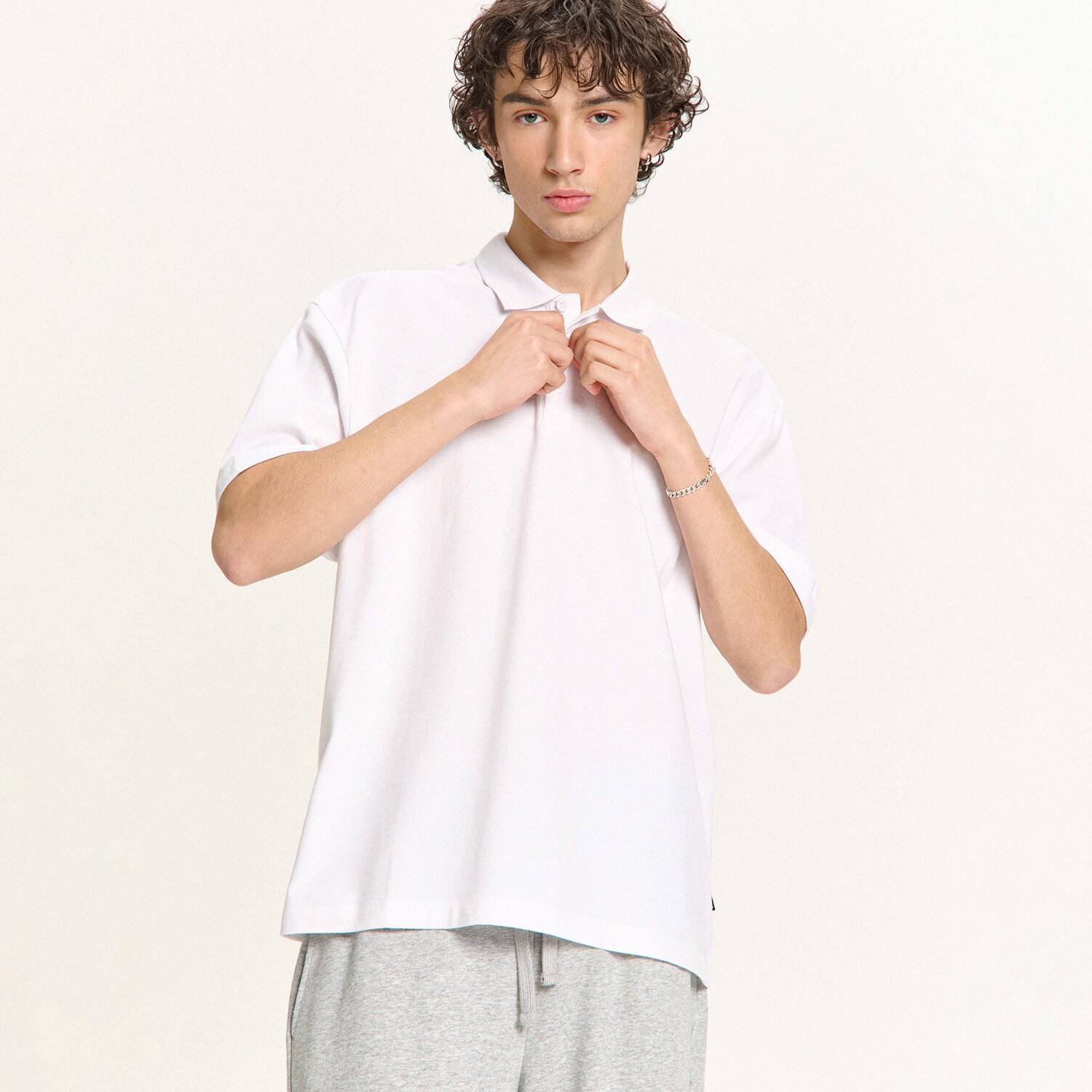Cropp - Bijela polo-majica - bijela