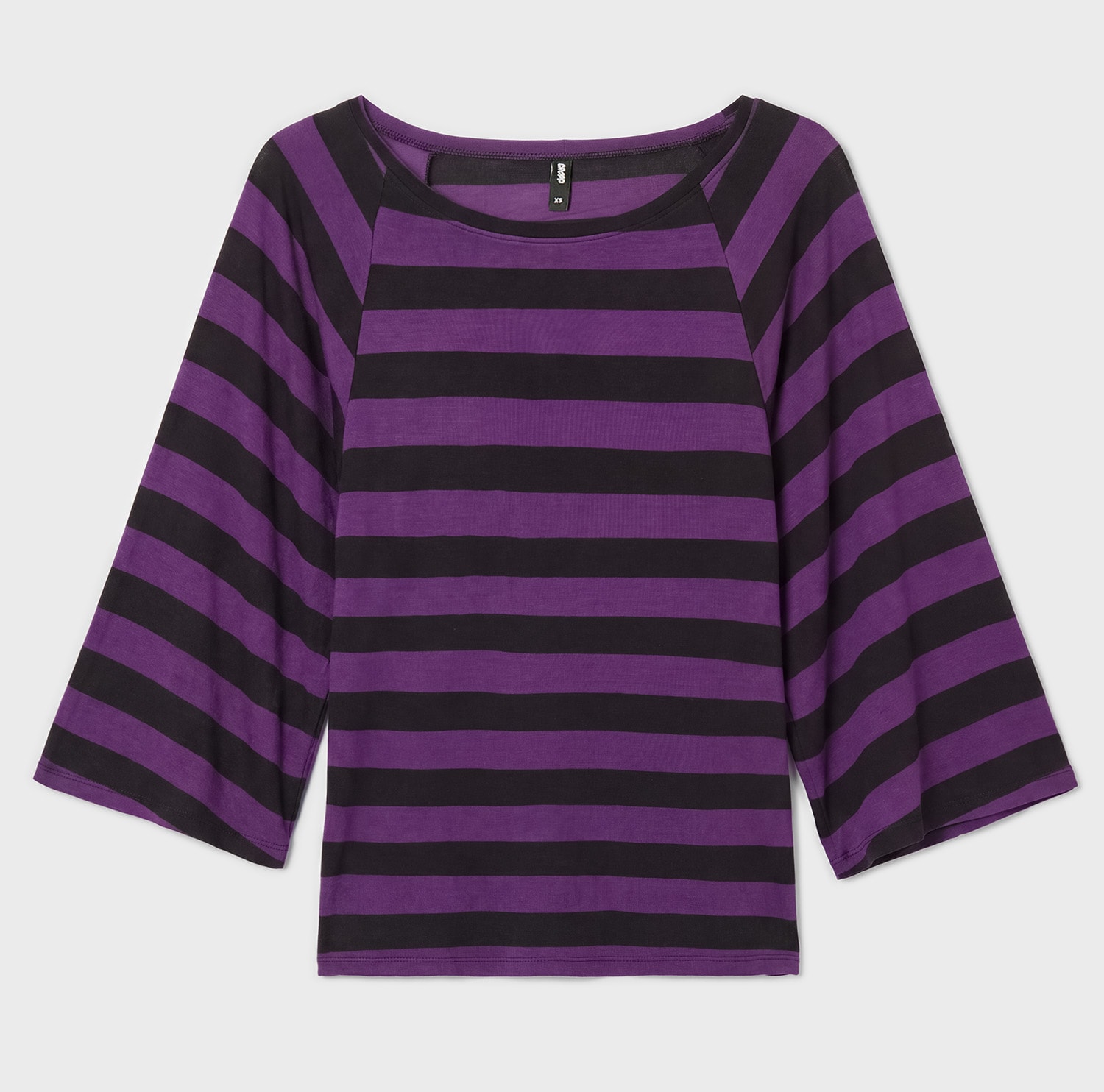 Cropp - Prugasta bluza - tamnoljubičasto