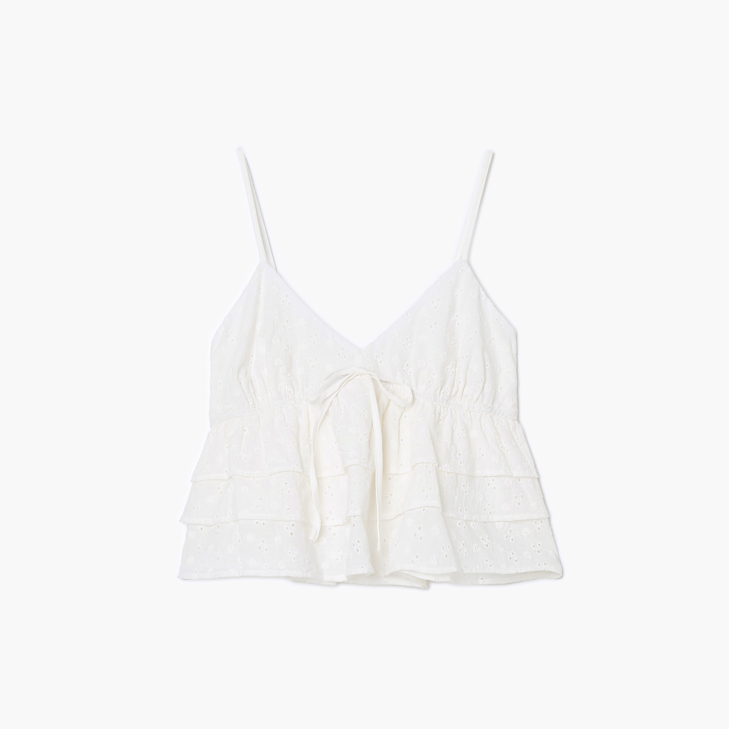 Cropp - Top s volanima - bijela