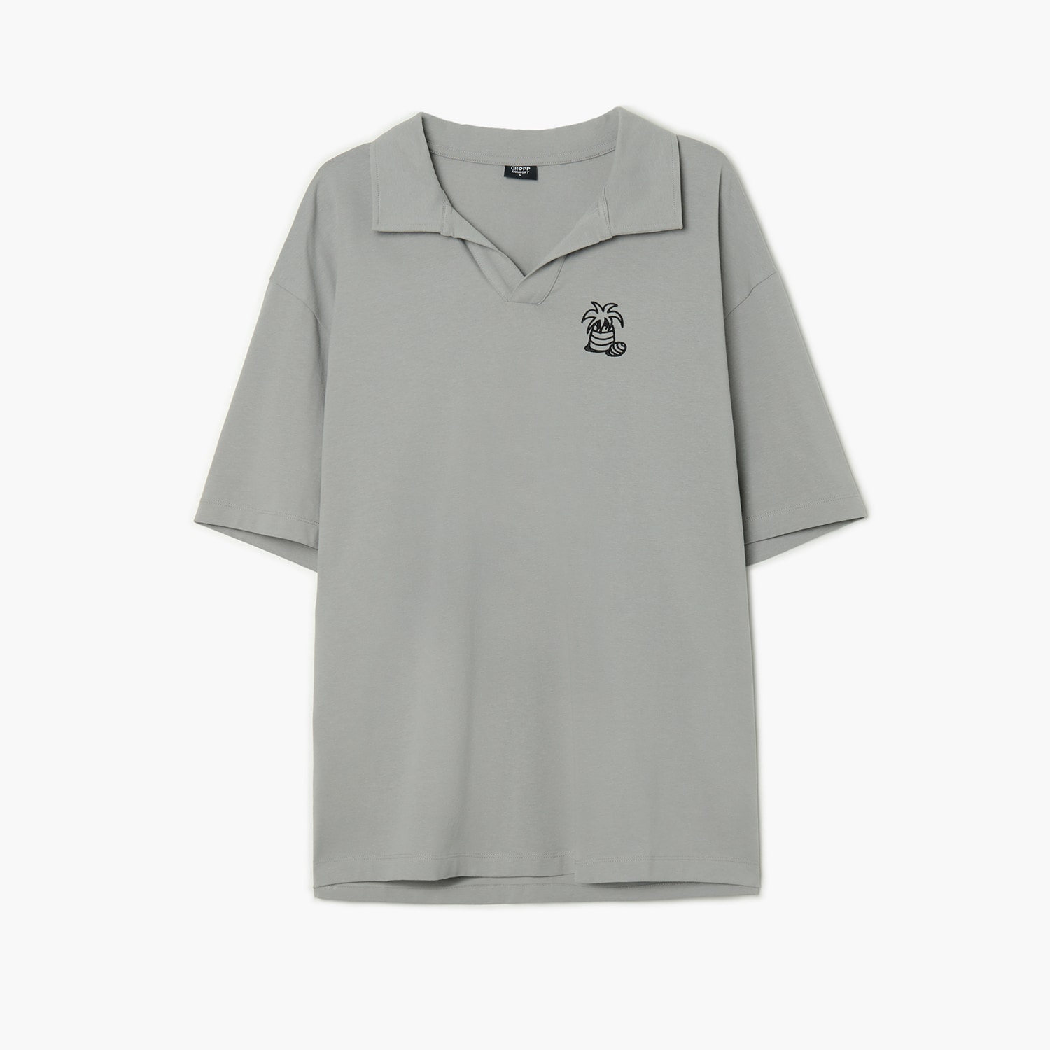 Cropp - Polo-majica s vezom - srednjesivo