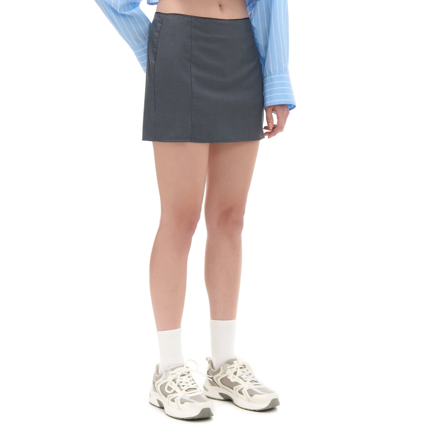 Cropp - Miniszoknya - sötétszürke akciós termékkép 1