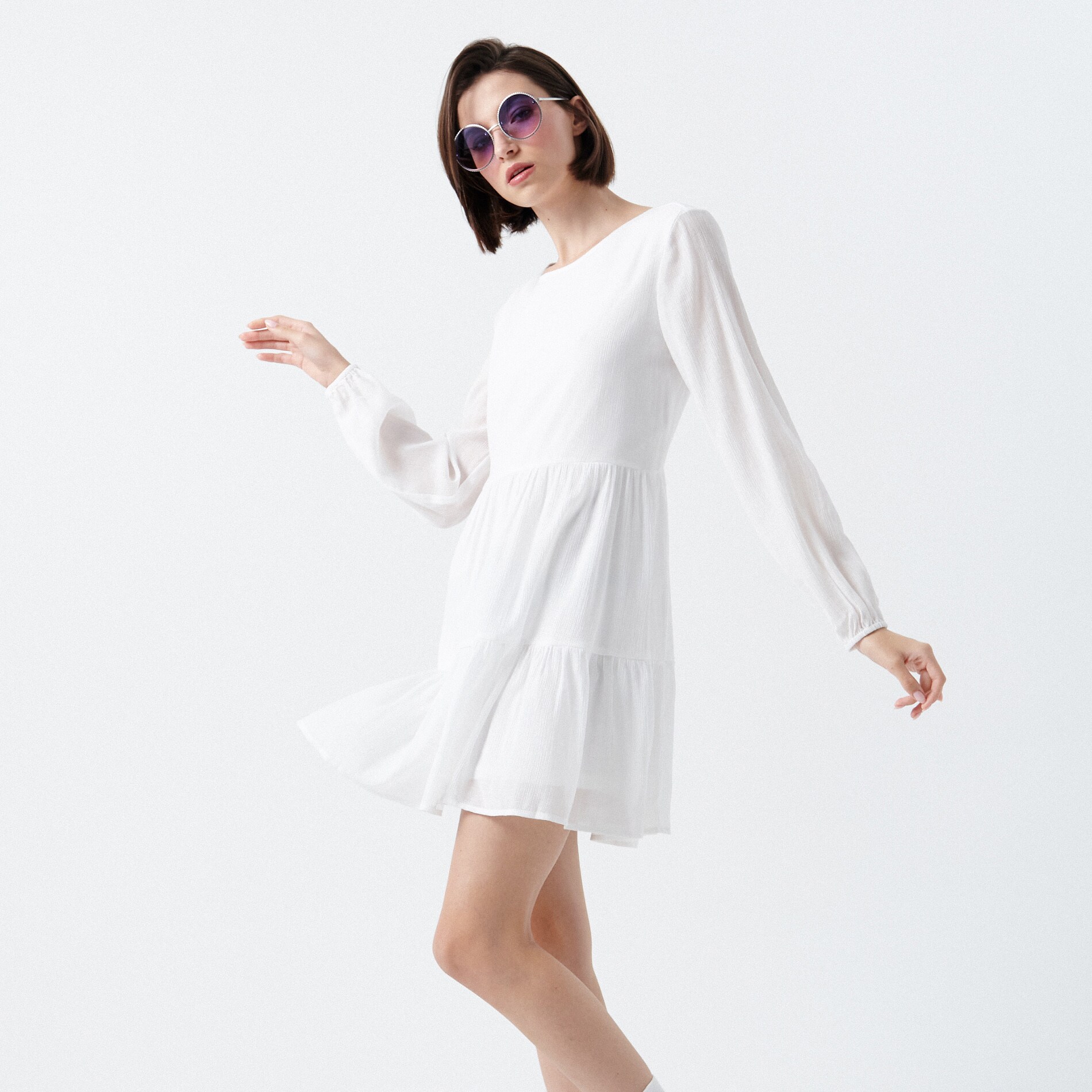 Šaty s riaseným pásom