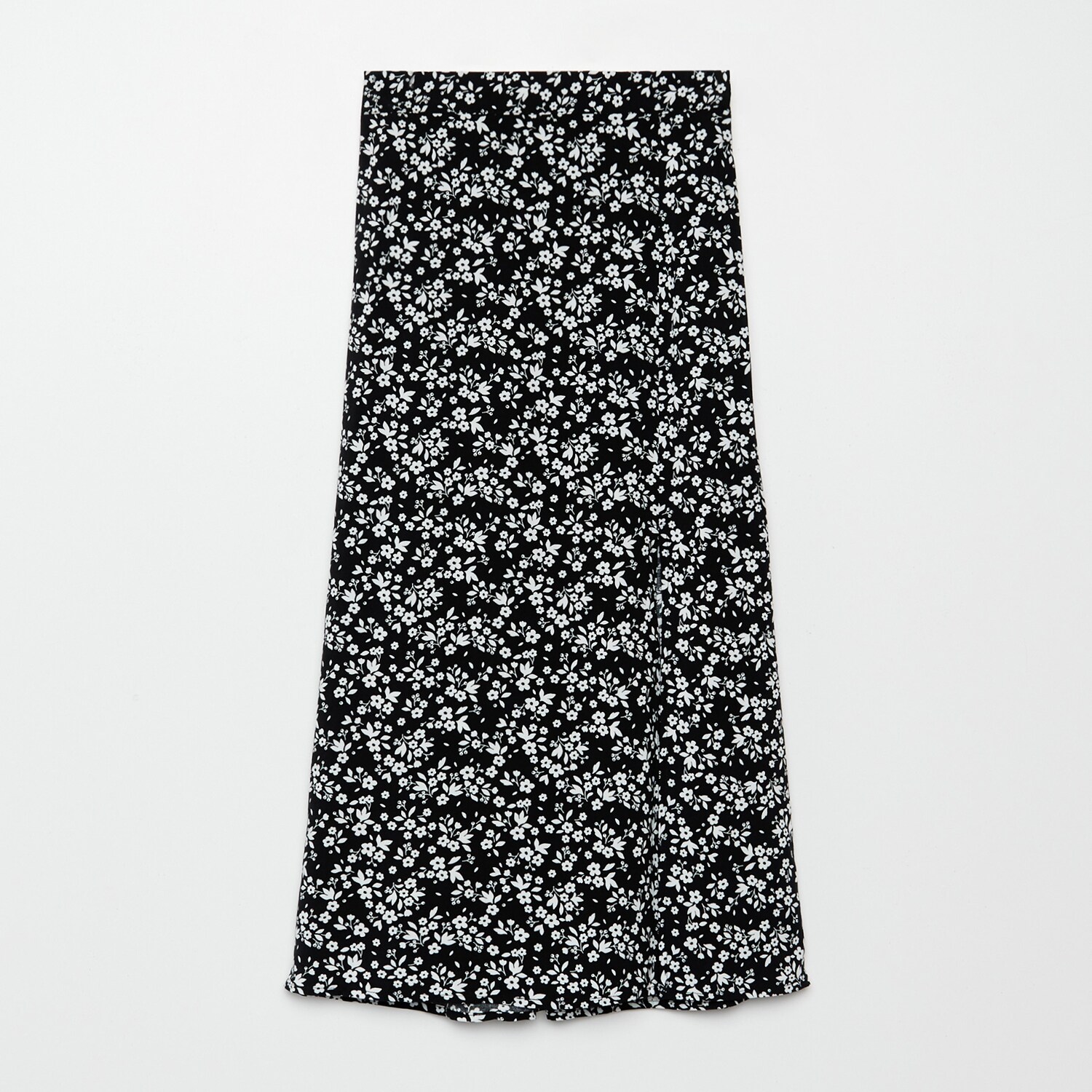 Kvetinová midisukňa