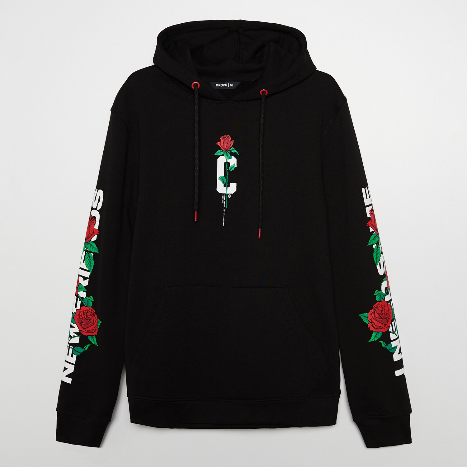 Mikina s kapucňou a potlačou