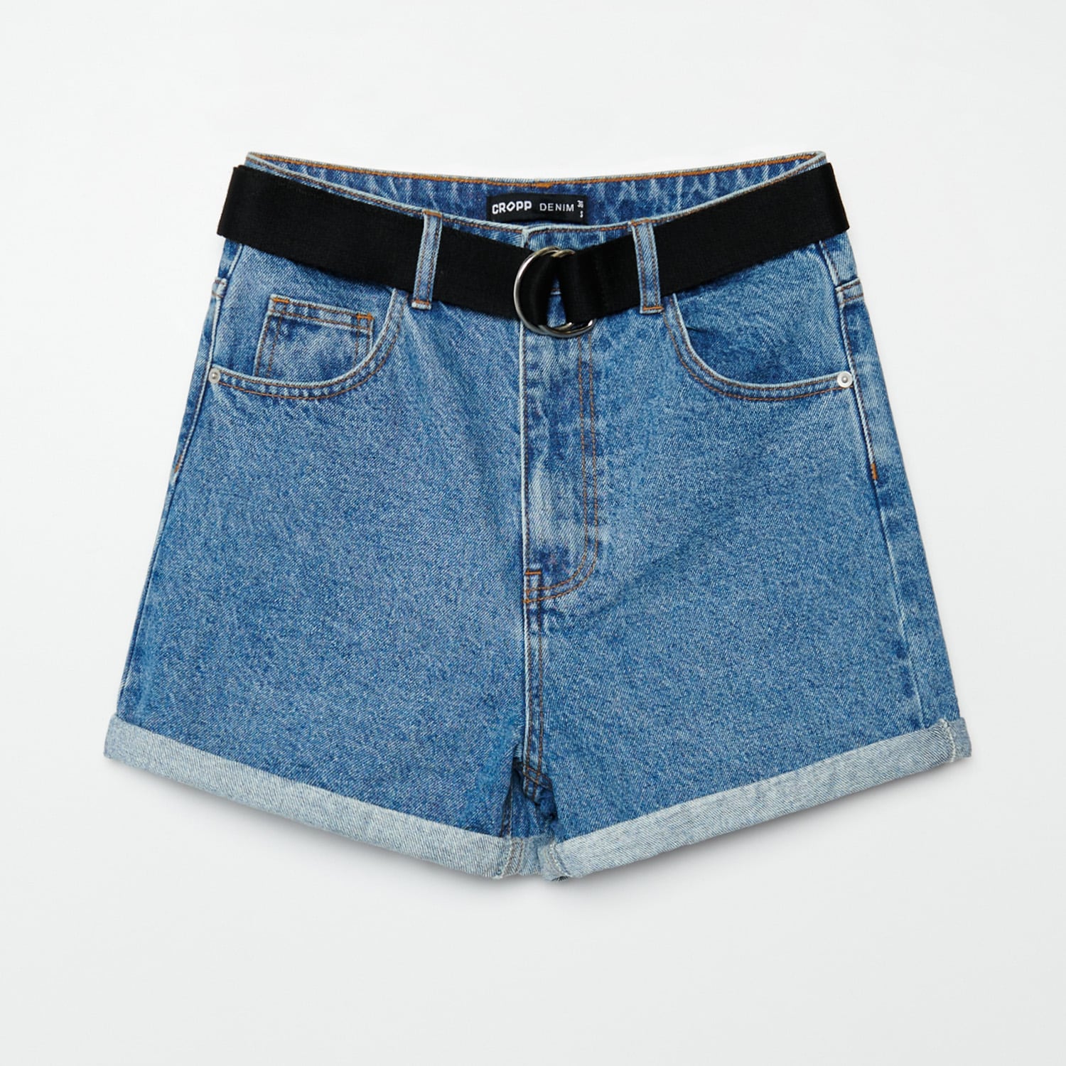 Denimové šortky mom