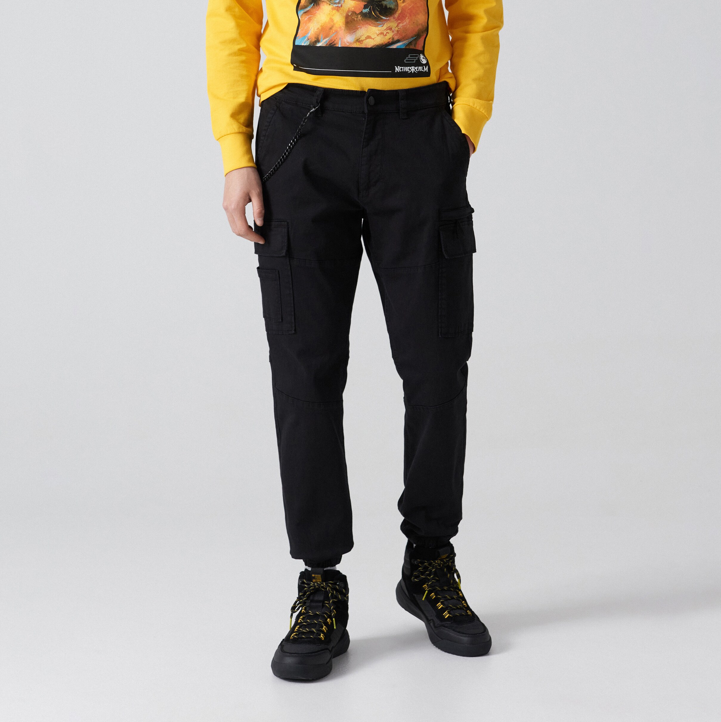 Cargo joggery s retiazkou