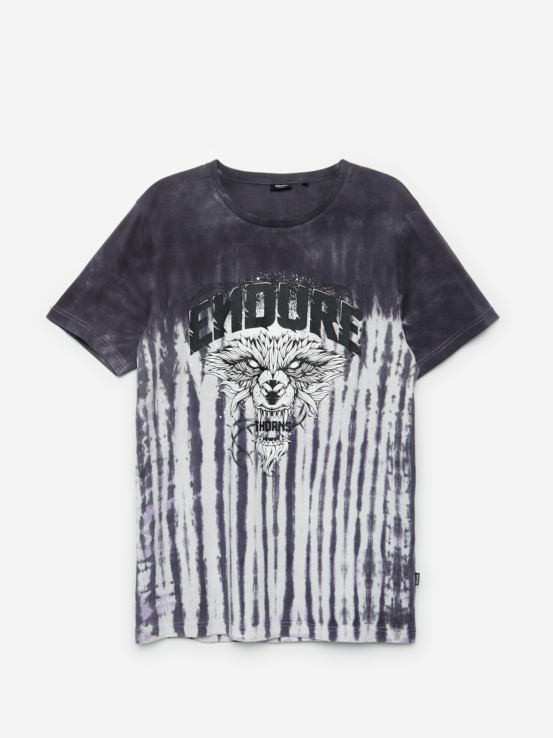 Batikované tričko s nápisom