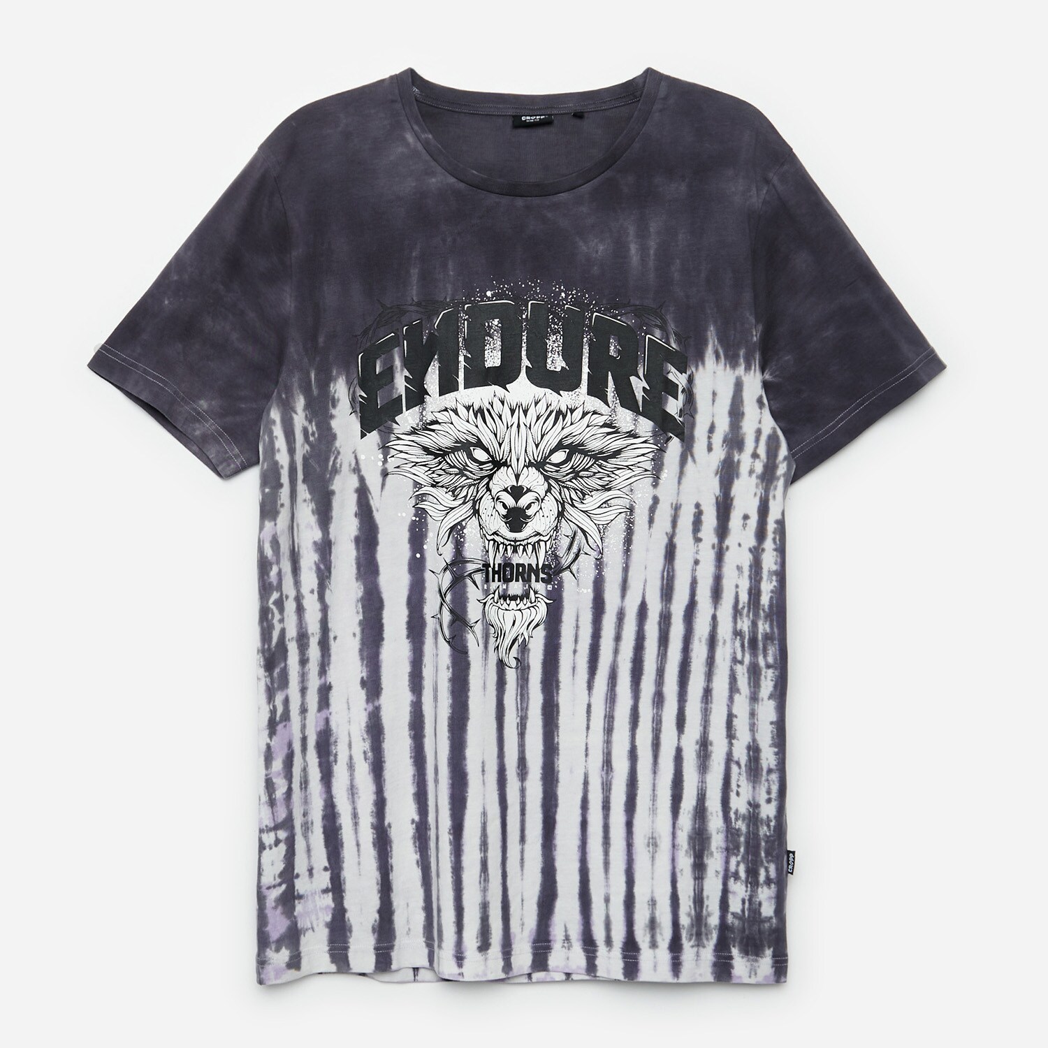 Batikované tričko s nápisom