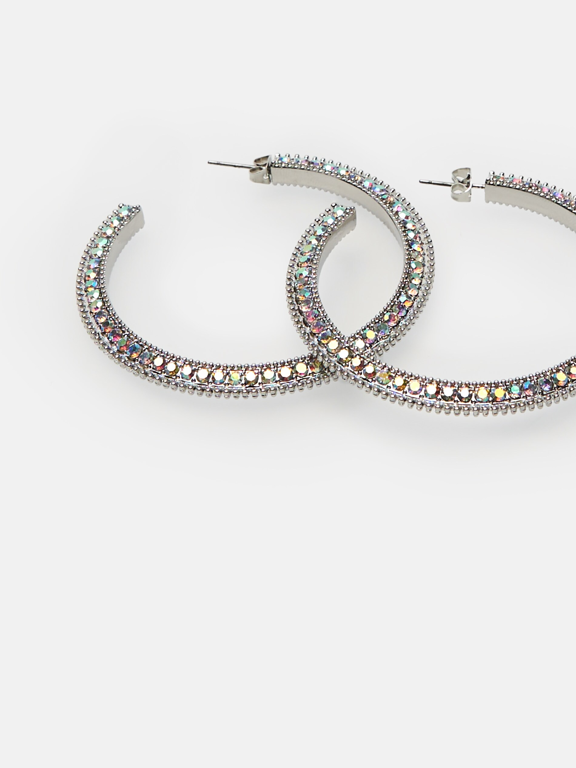 Lesklé kruhové náušnice