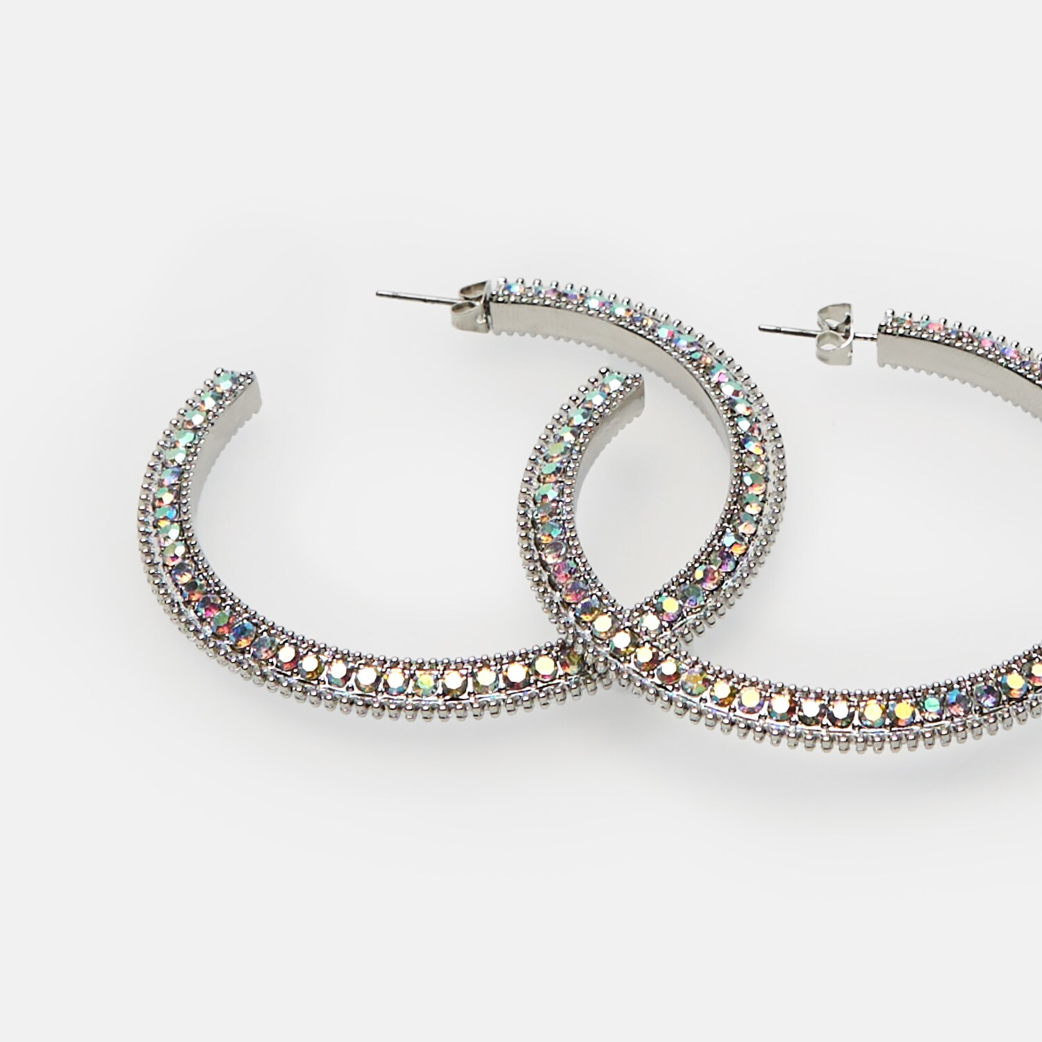 Lesklé kruhové náušnice